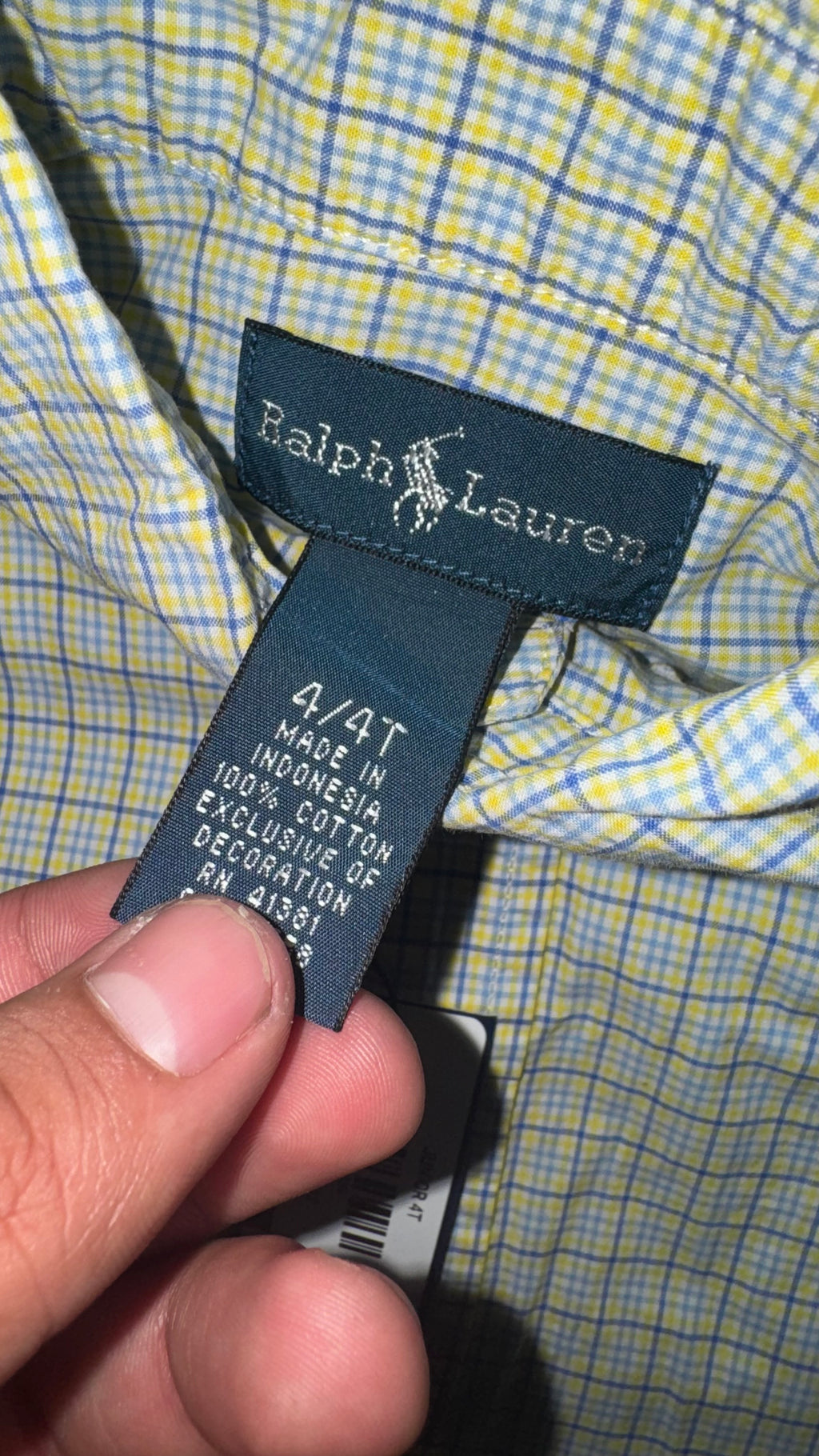 CAMISA NIÑO RALPH LAUREN