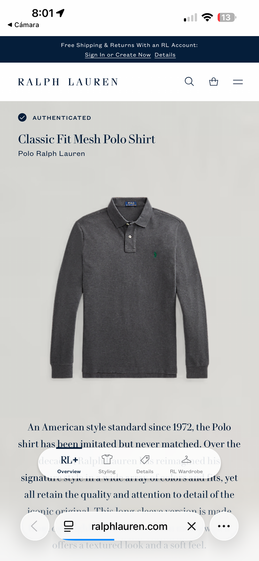PLAYERA RALPH LAUREN