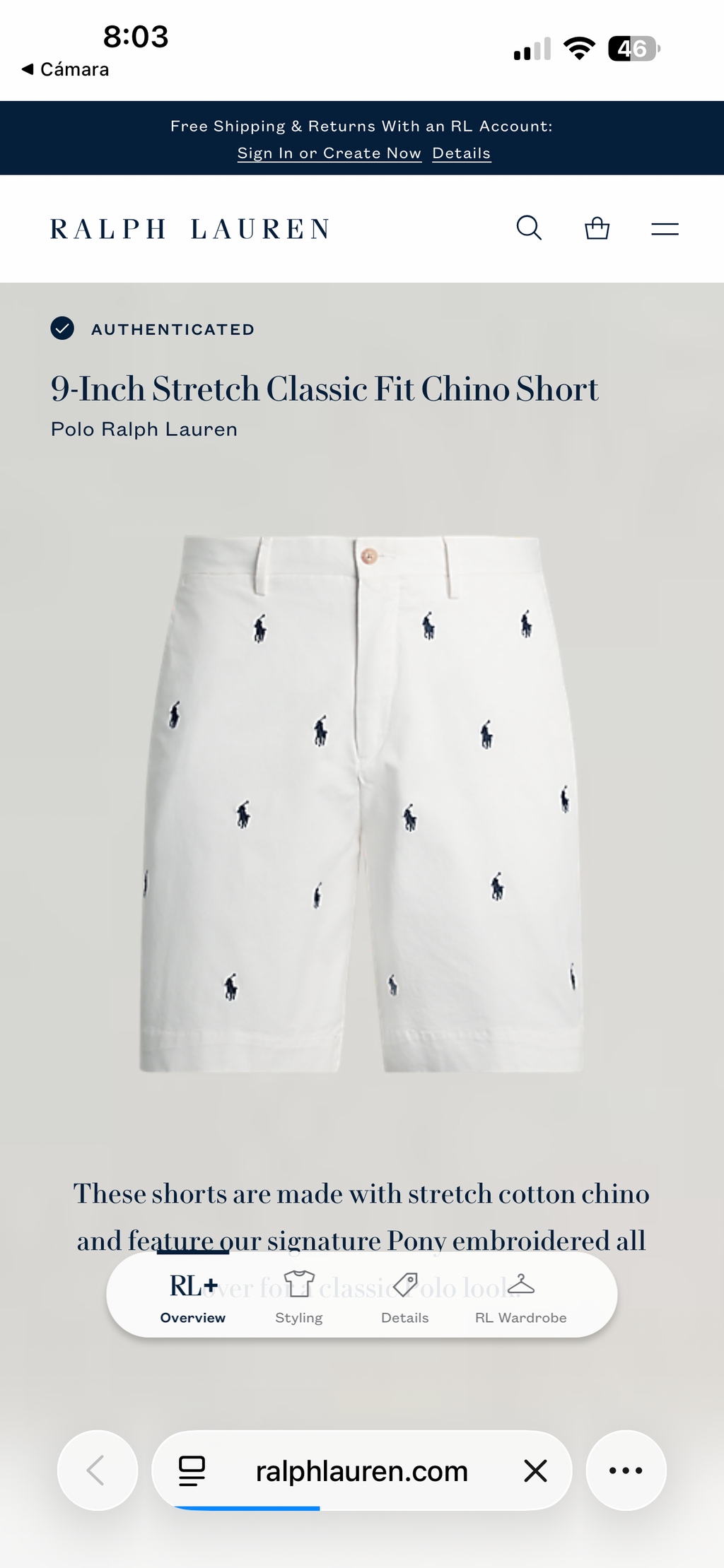 BERMUDA RALPH LAUREN