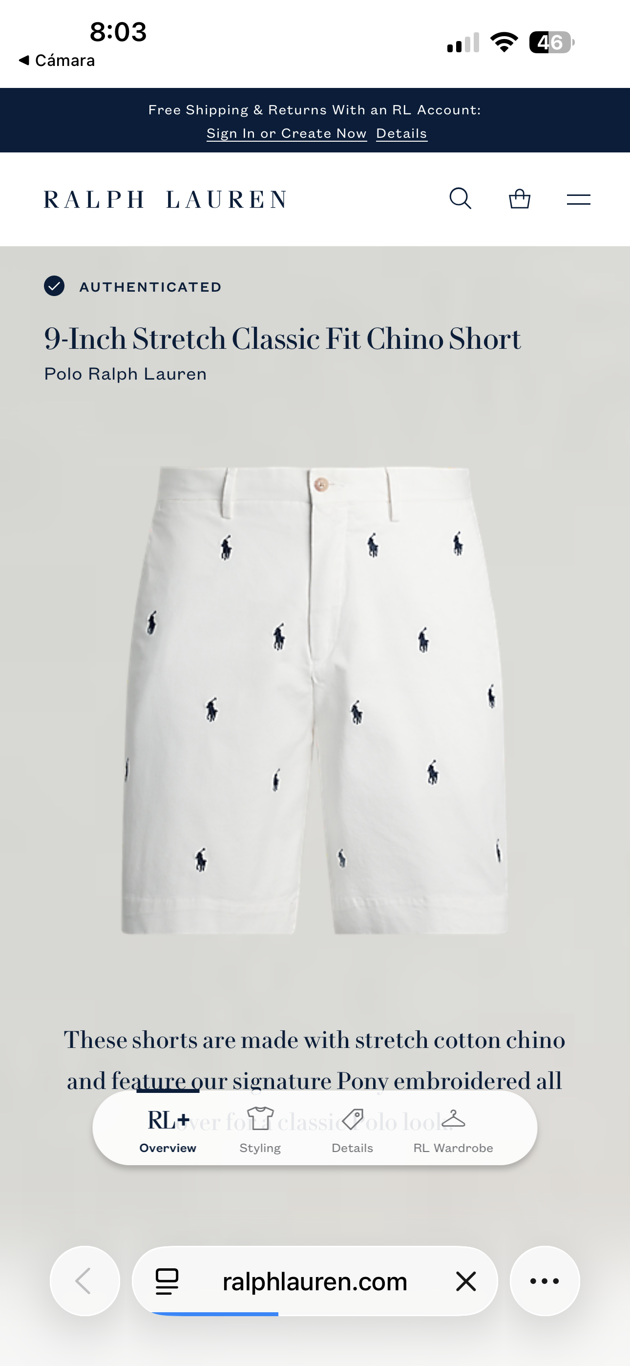 BERMUDA RALPH LAUREN