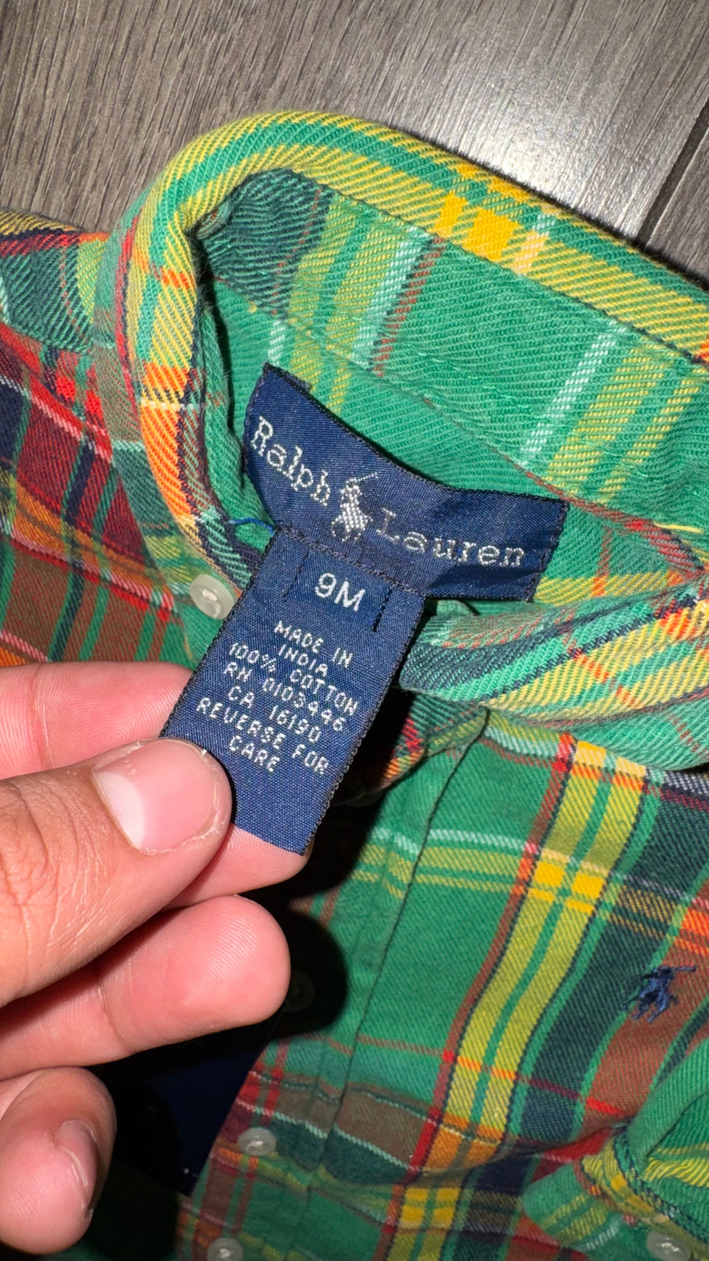 CAMISA NIÑO RALPH LAUREN