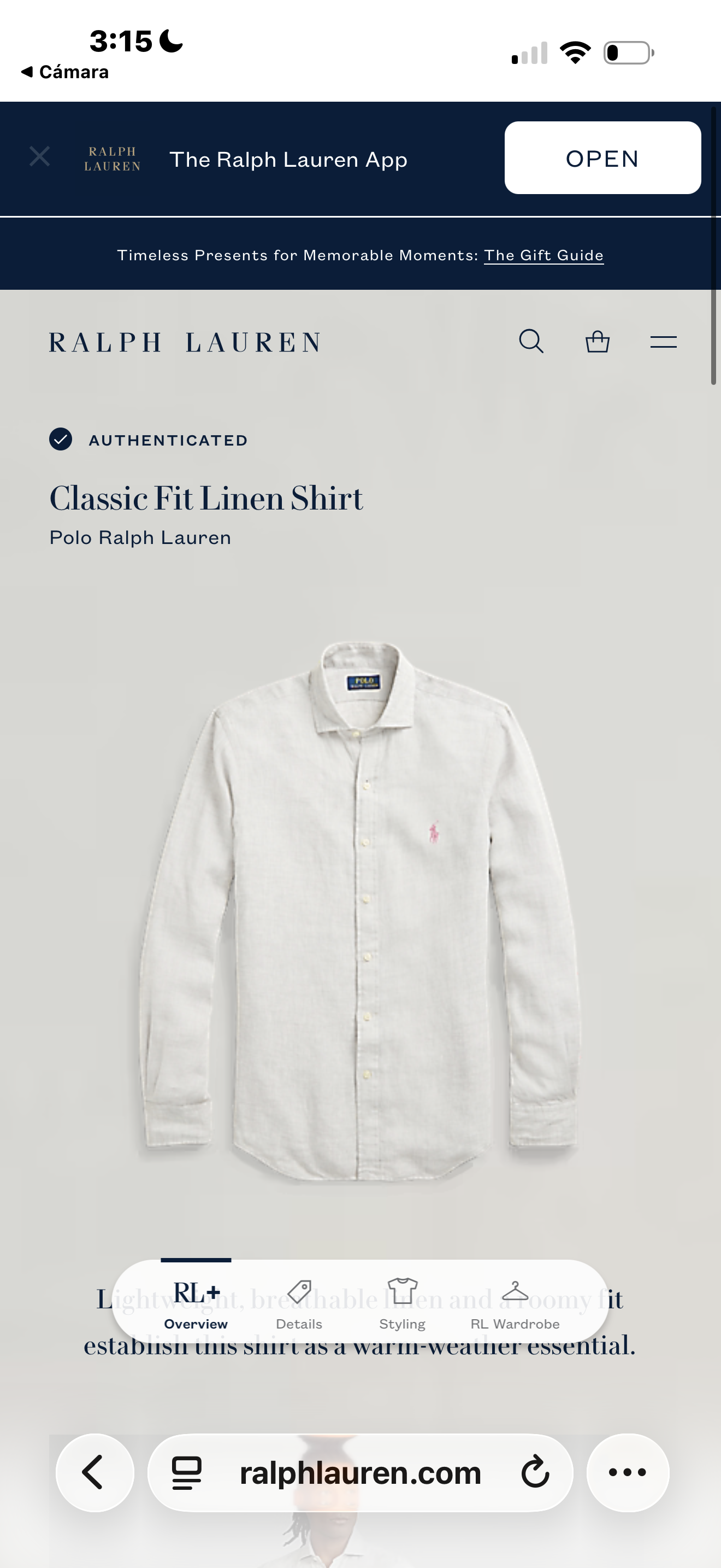 CAMISA RALPH LAUREN