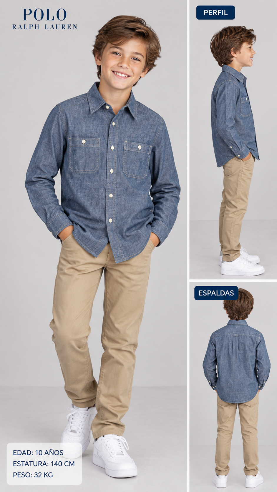 CAMISA NIÑO RALPH LAUREN
