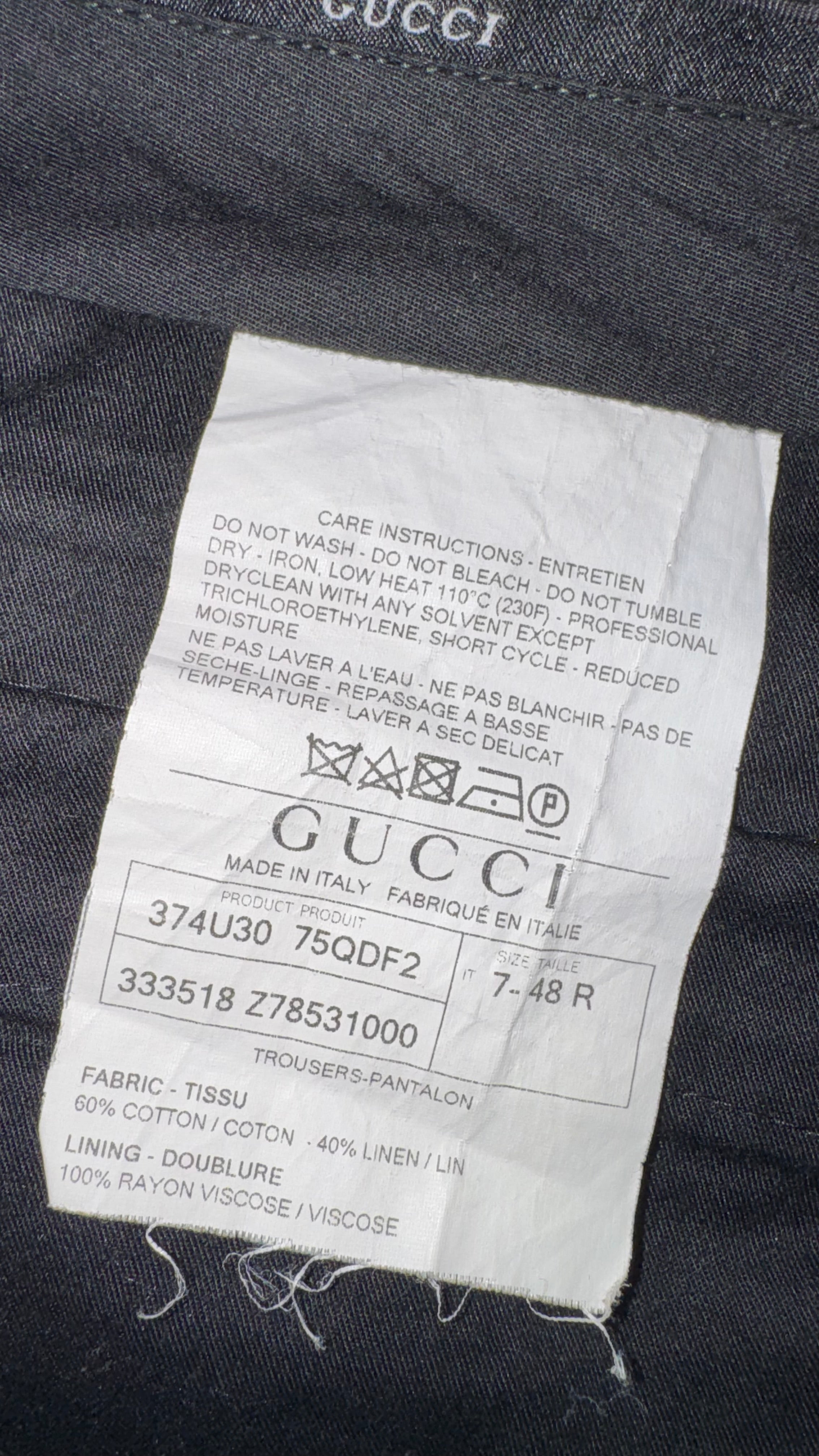 PANTALÓN GUCCI
