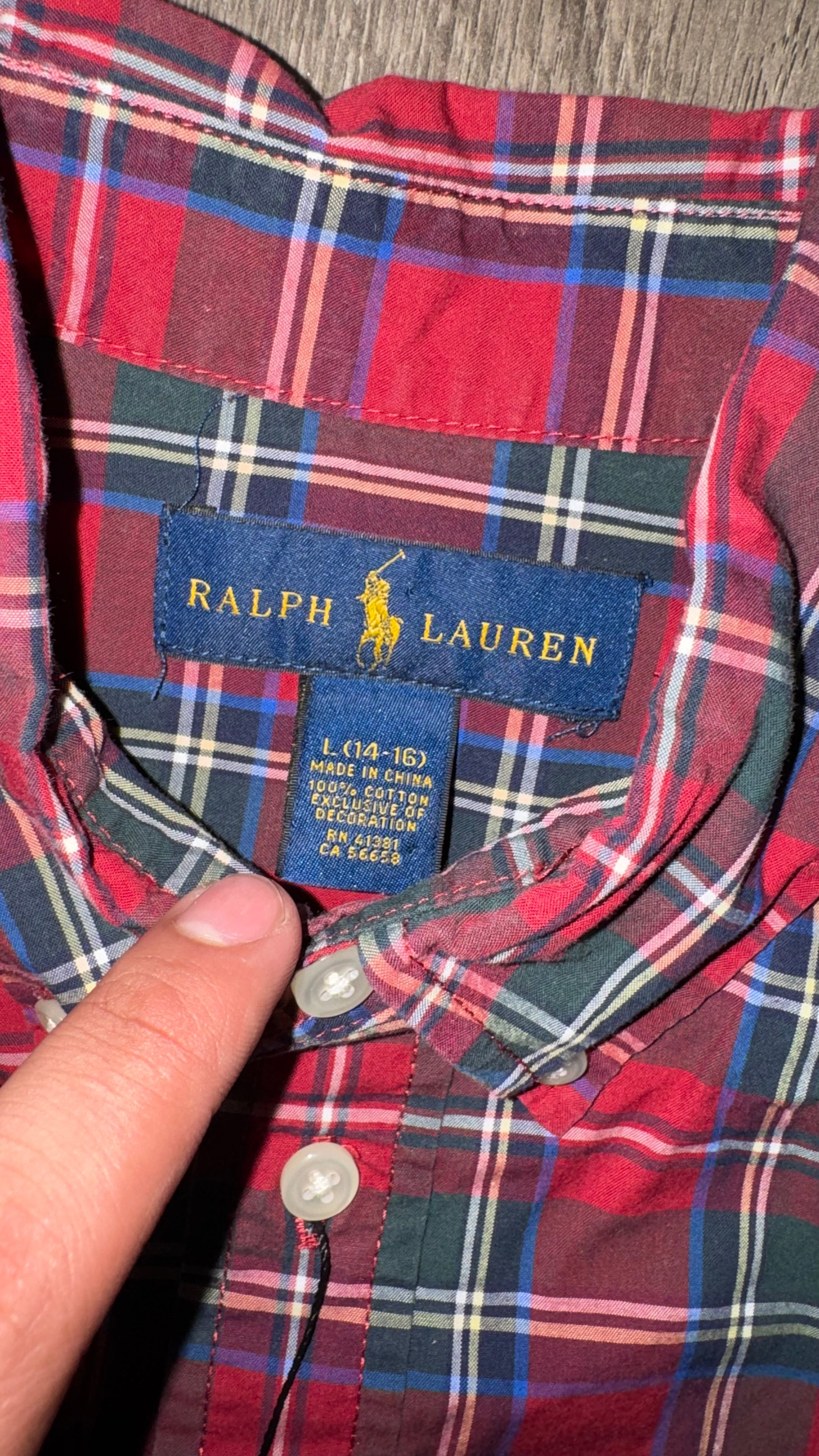 CAMISA NIÑO RALPH LAUREN
