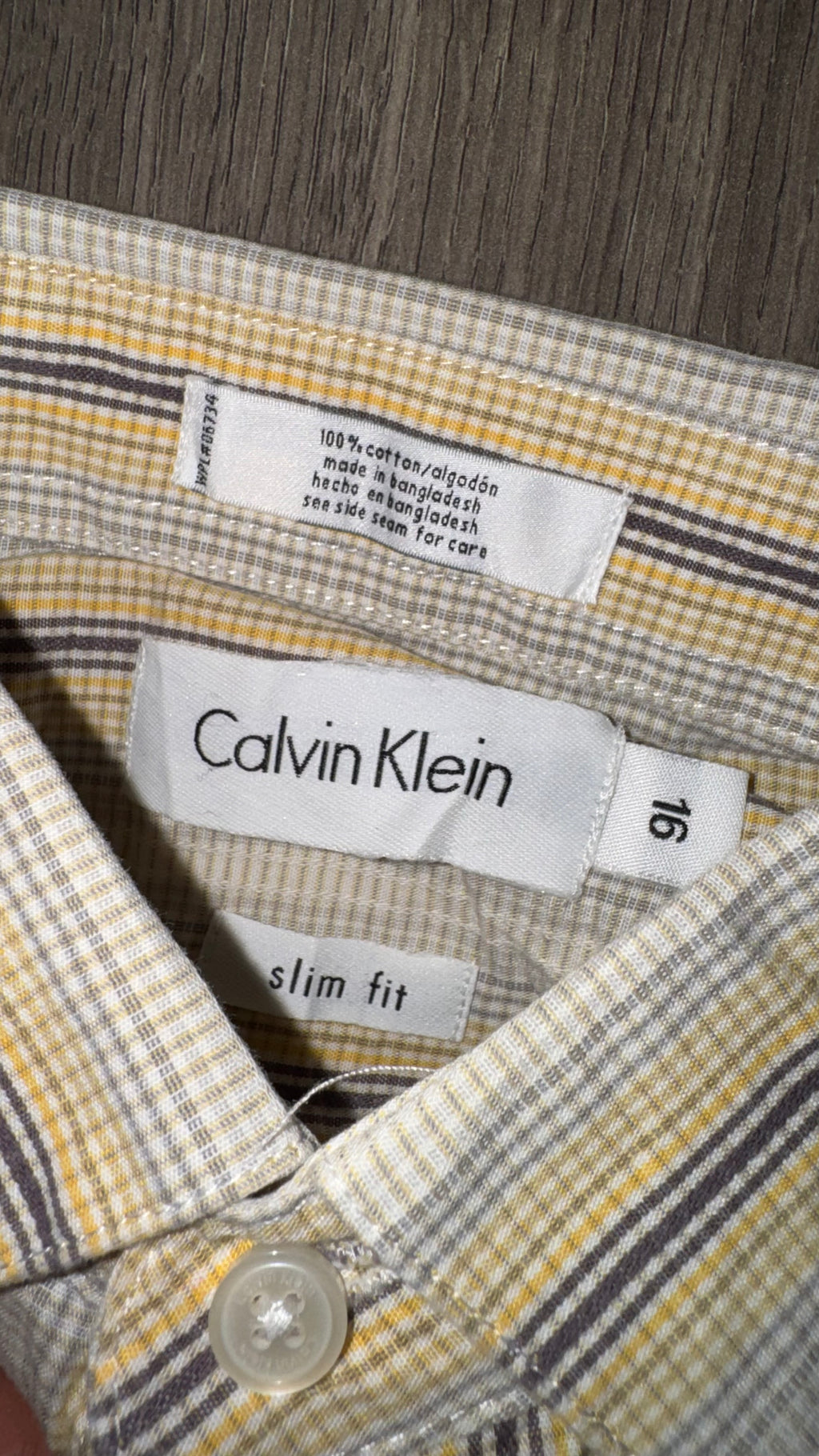 CAMISA NIÑO CALVIN KLEIN