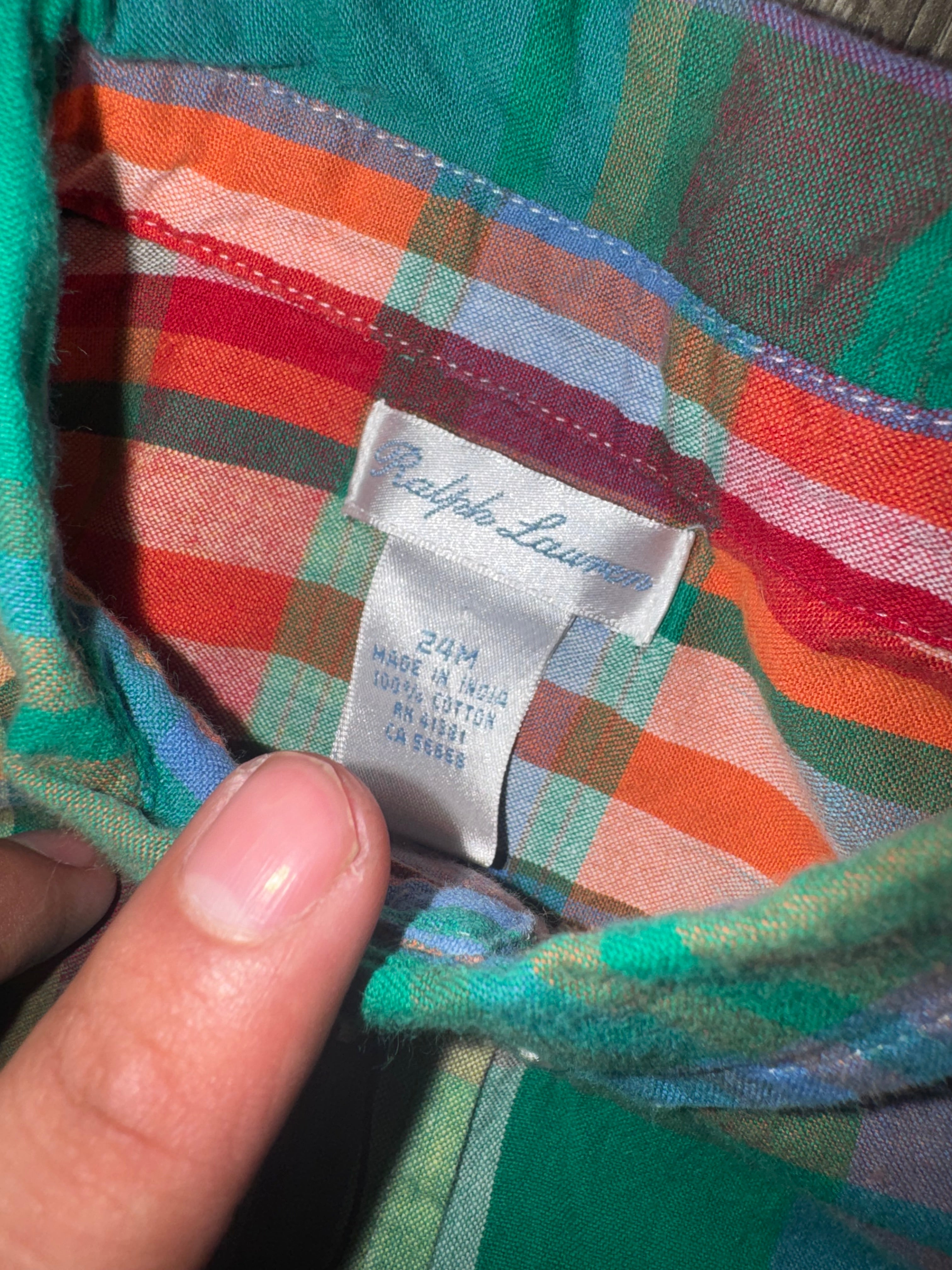 CAMISA NIÑO RALPH LAUREN