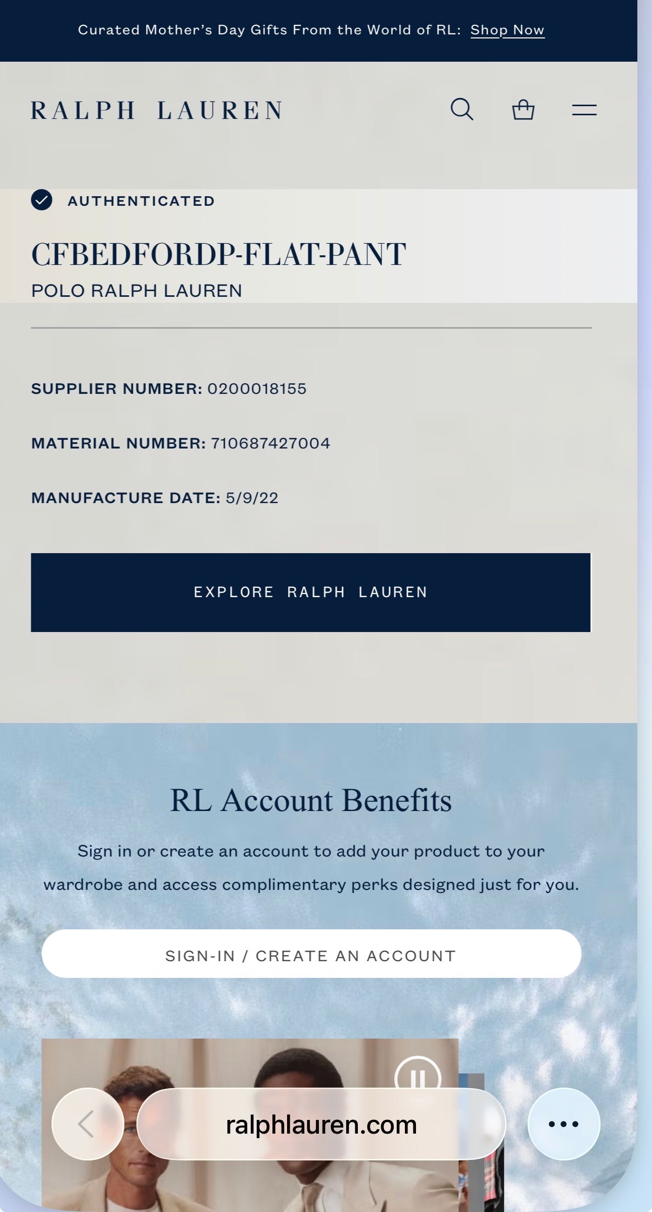PANTALÓN RALPH LAUREN