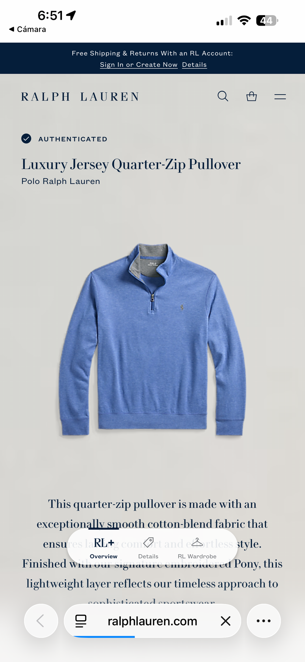 SUÉTER RALPH LAUREN