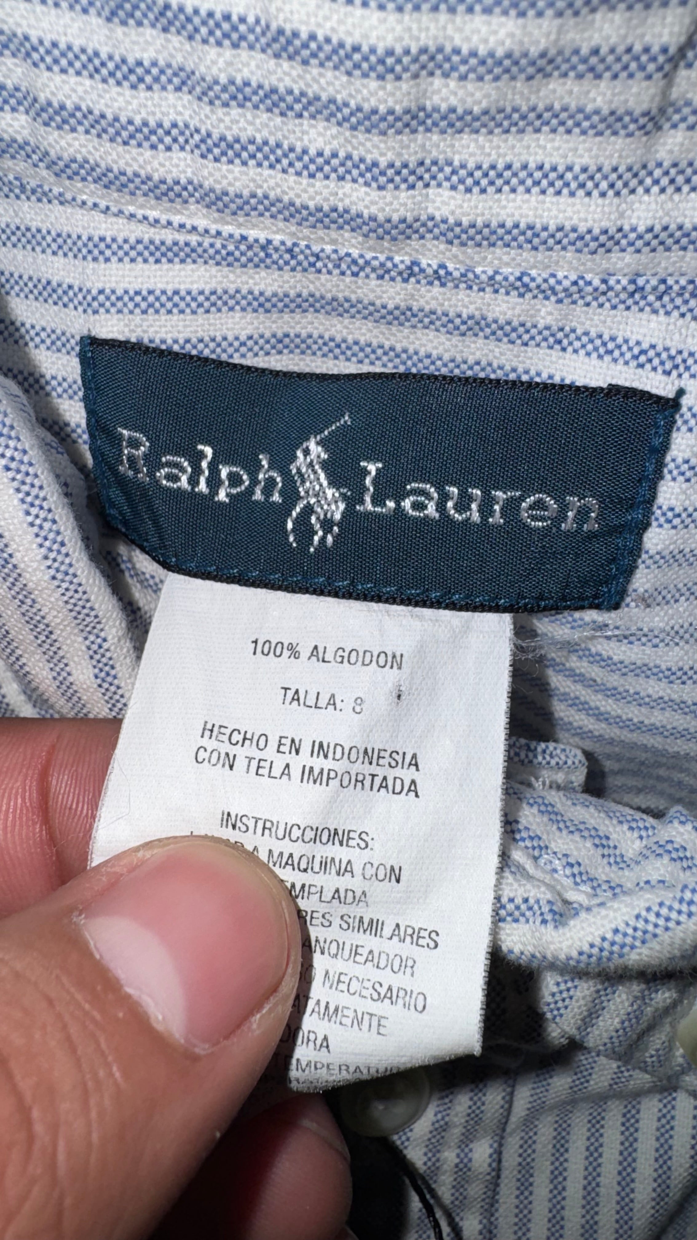 CAMISA NIÑO RALPH LAUREN
