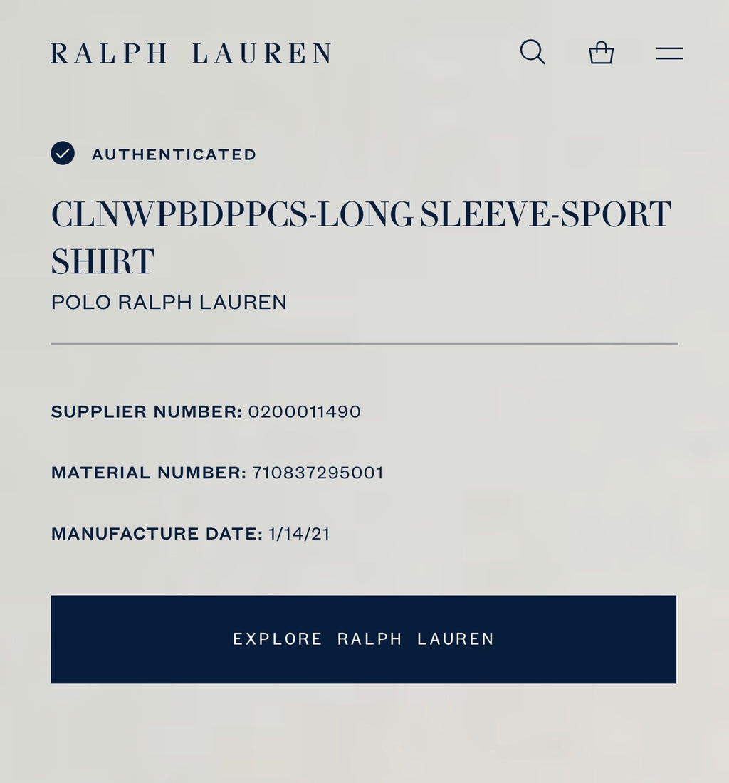 CAMISA RALPH LAUREN