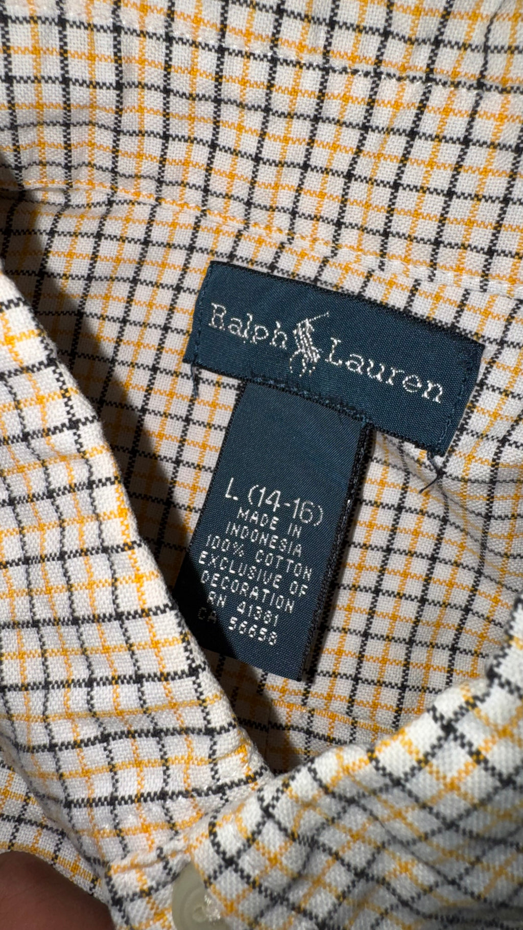 CAMISA NIÑO RALPH LAUREN