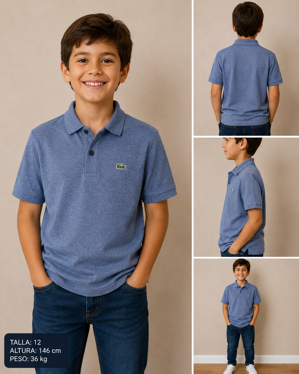 PLAYERA NIÑO LACOSTE
