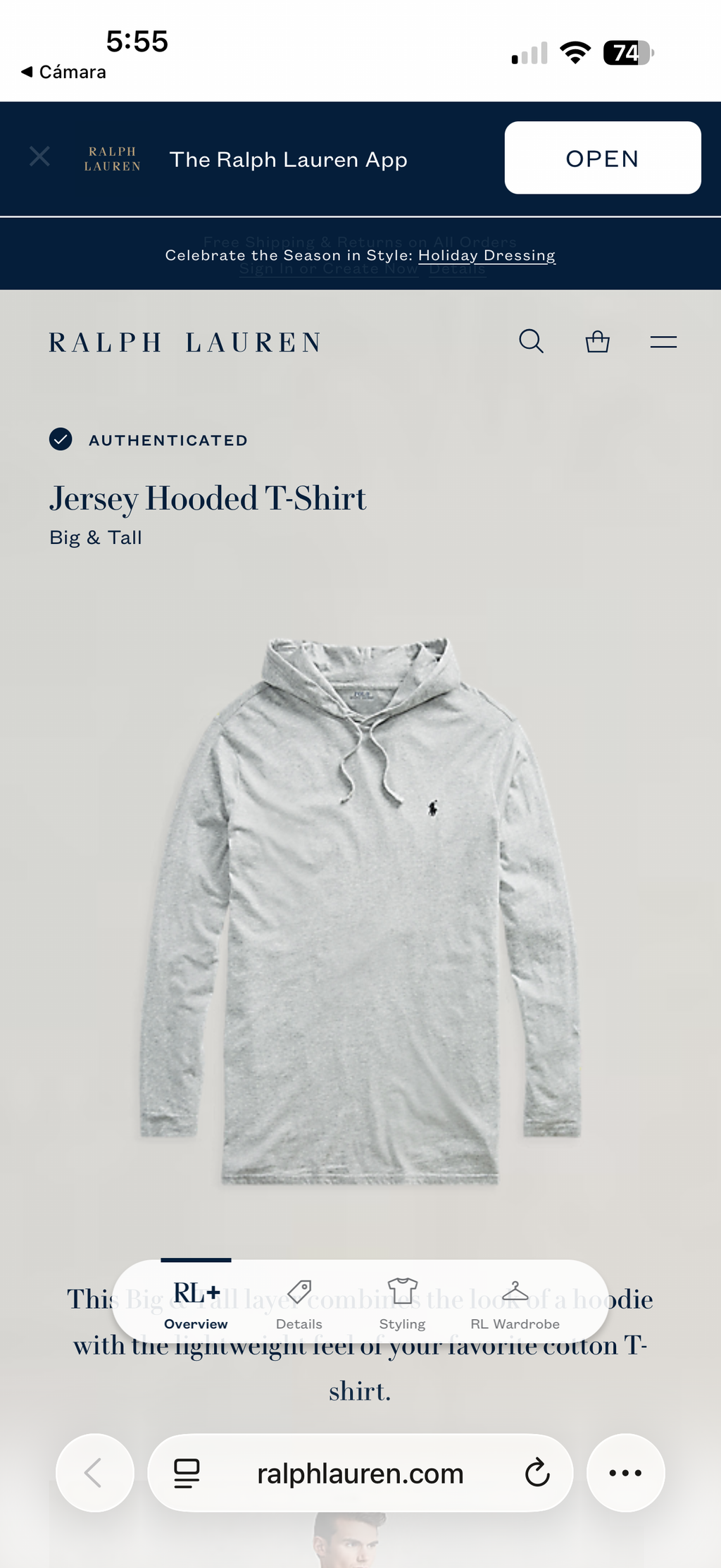 SUDADERA RALPH LAUREN