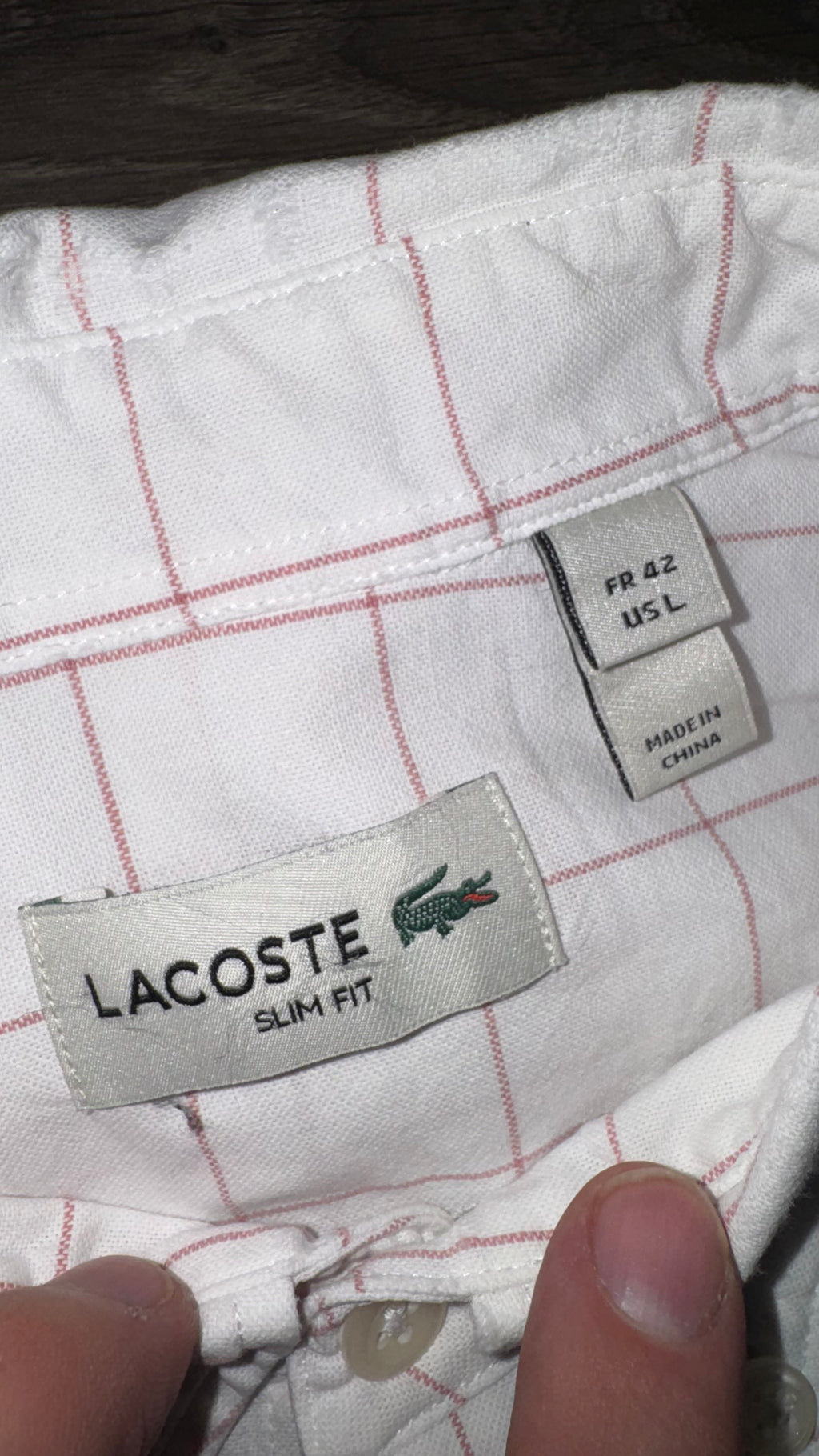 CAMISA LACOSTE