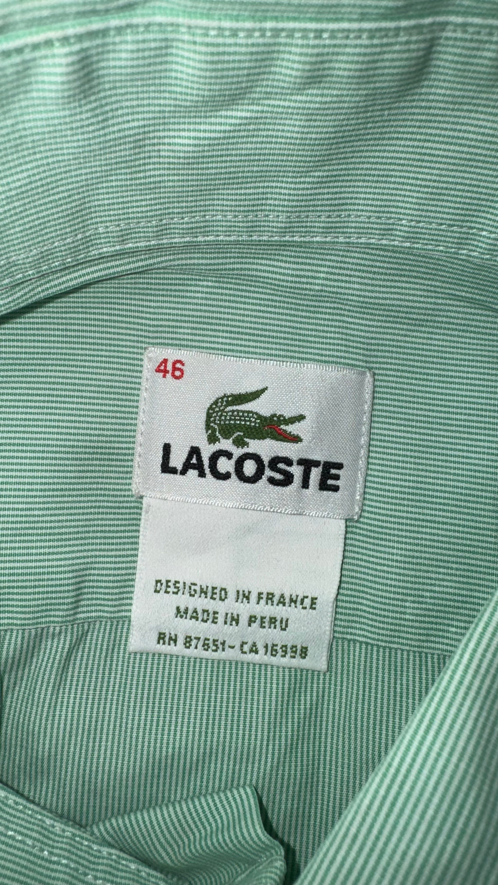 CAMISA LACOSTE