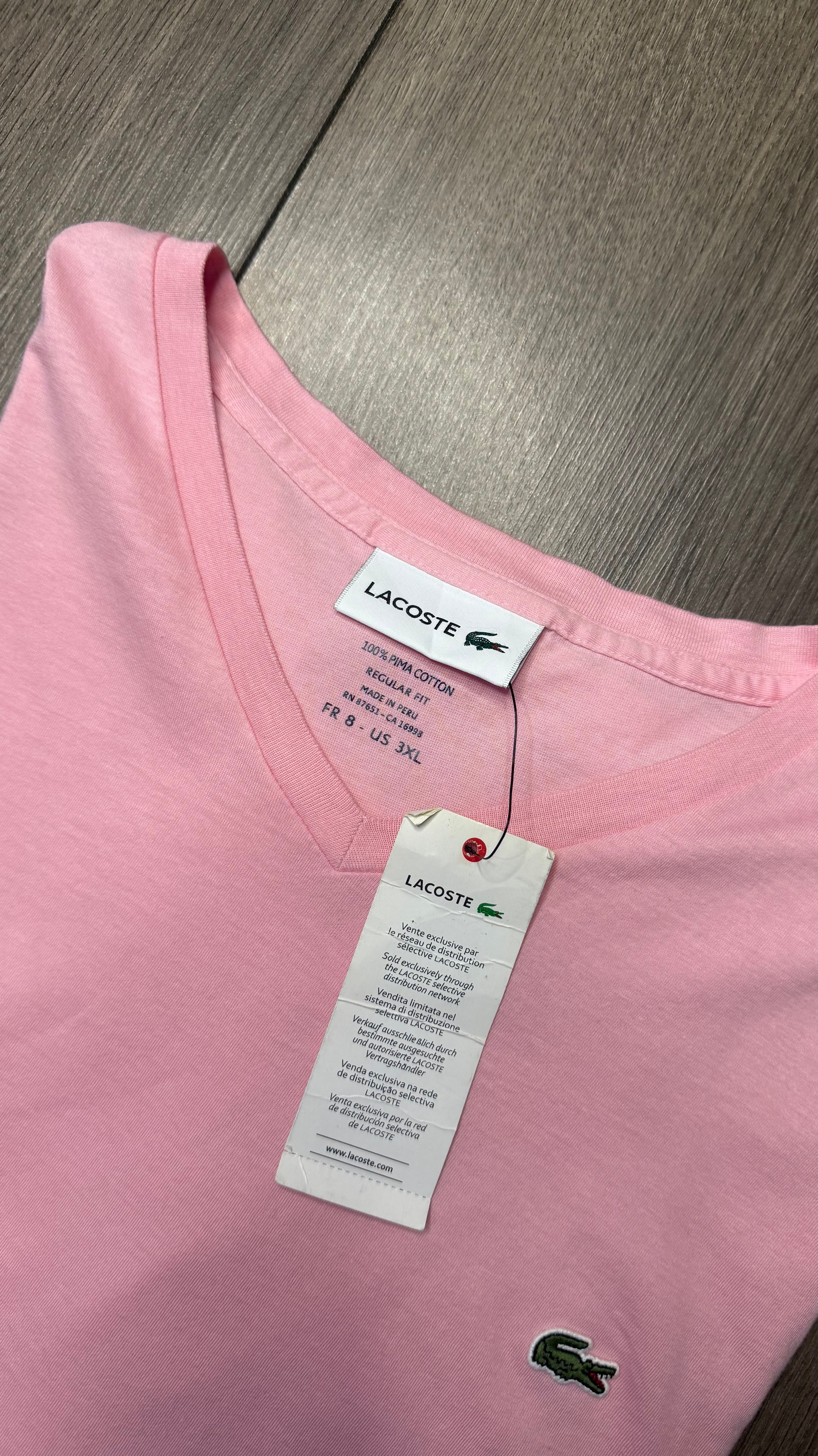 3XL PLAYERA LACOSTE