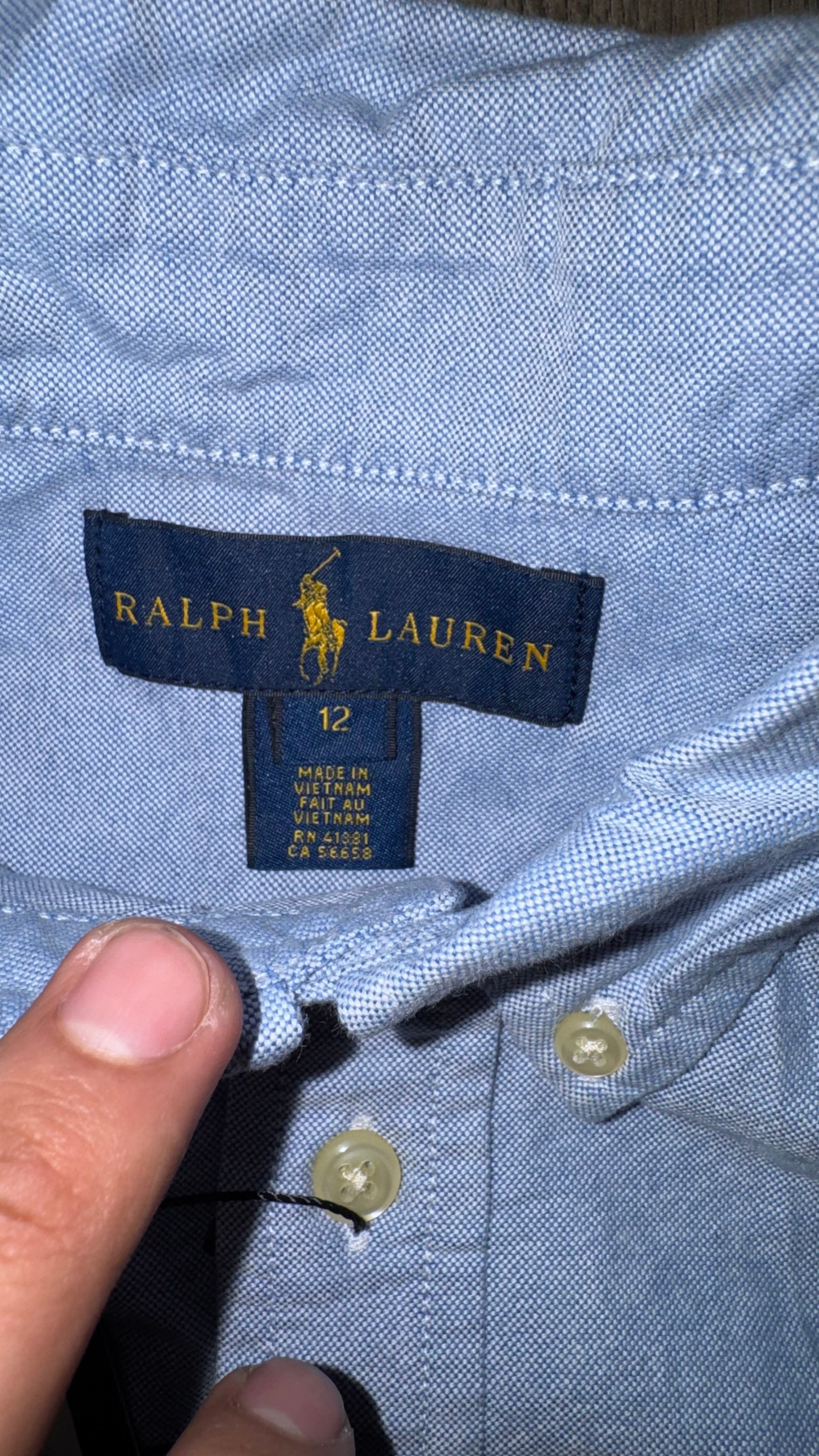 CAMISA NIÑO RALPH LAUREN