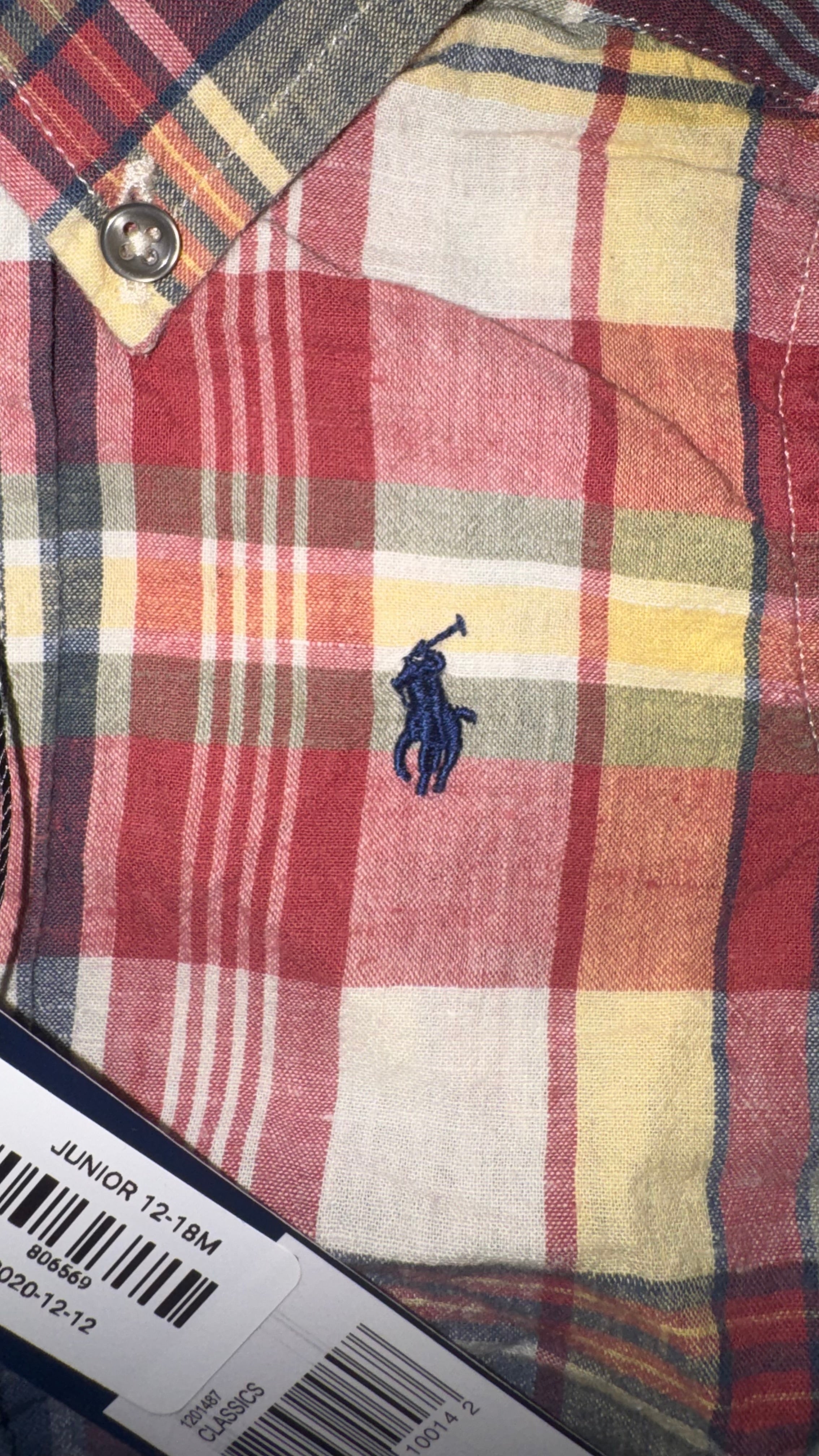 CAMISA NIÑO RALPH LAUREN