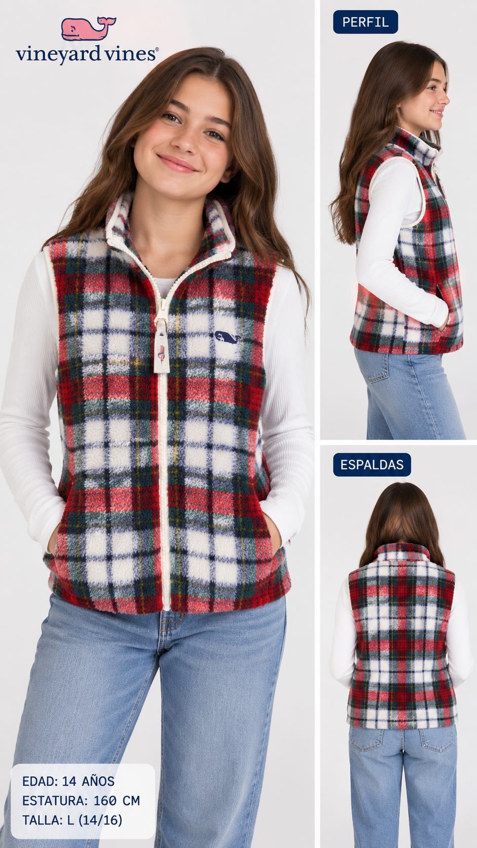 CHALECO NIÑA VINEYARD VINES