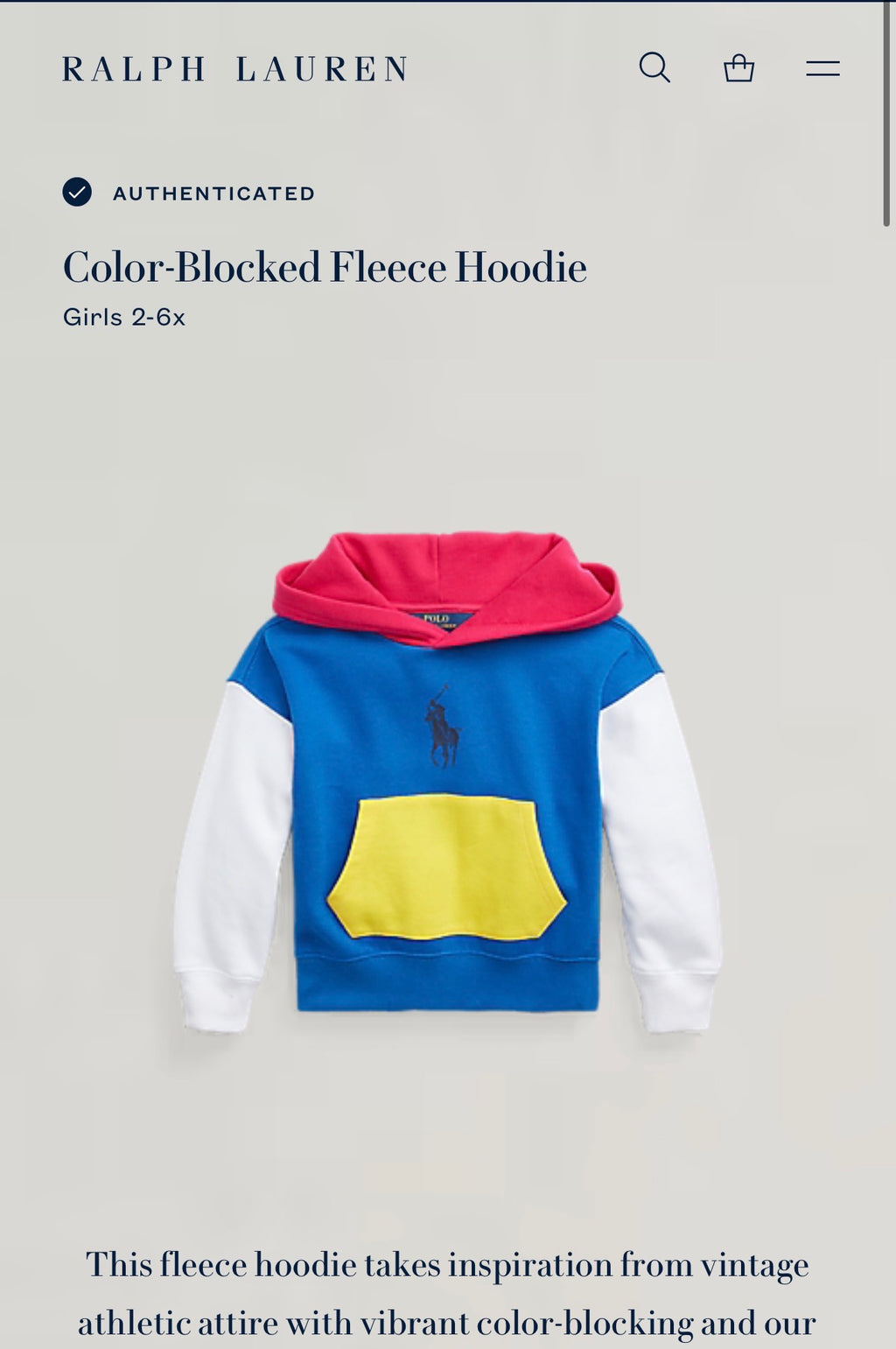 SUDADERA RALPH LAUREN