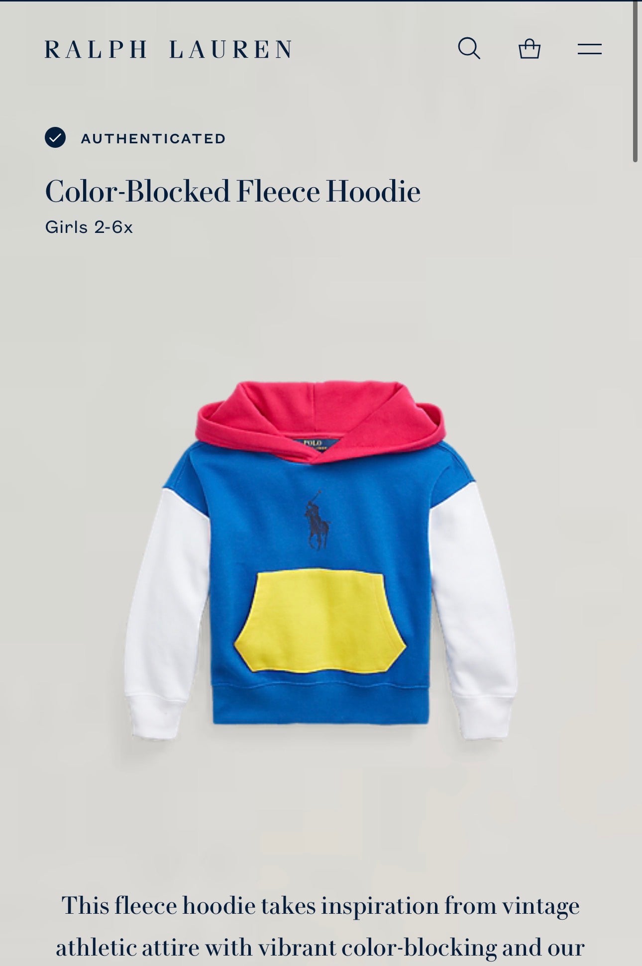 SUDADERA RALPH LAUREN