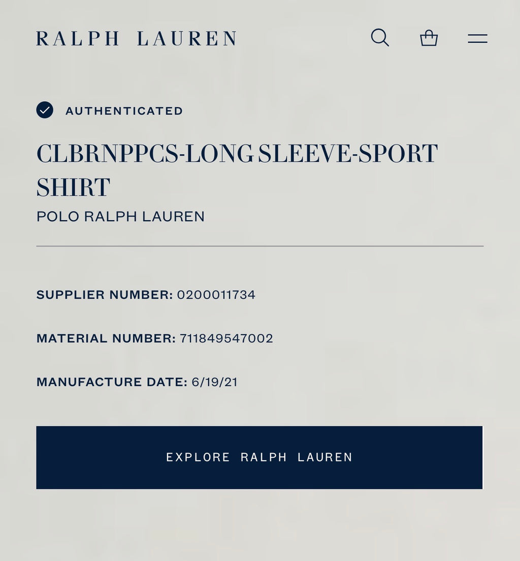 CAMISA RALPH LAUREN
