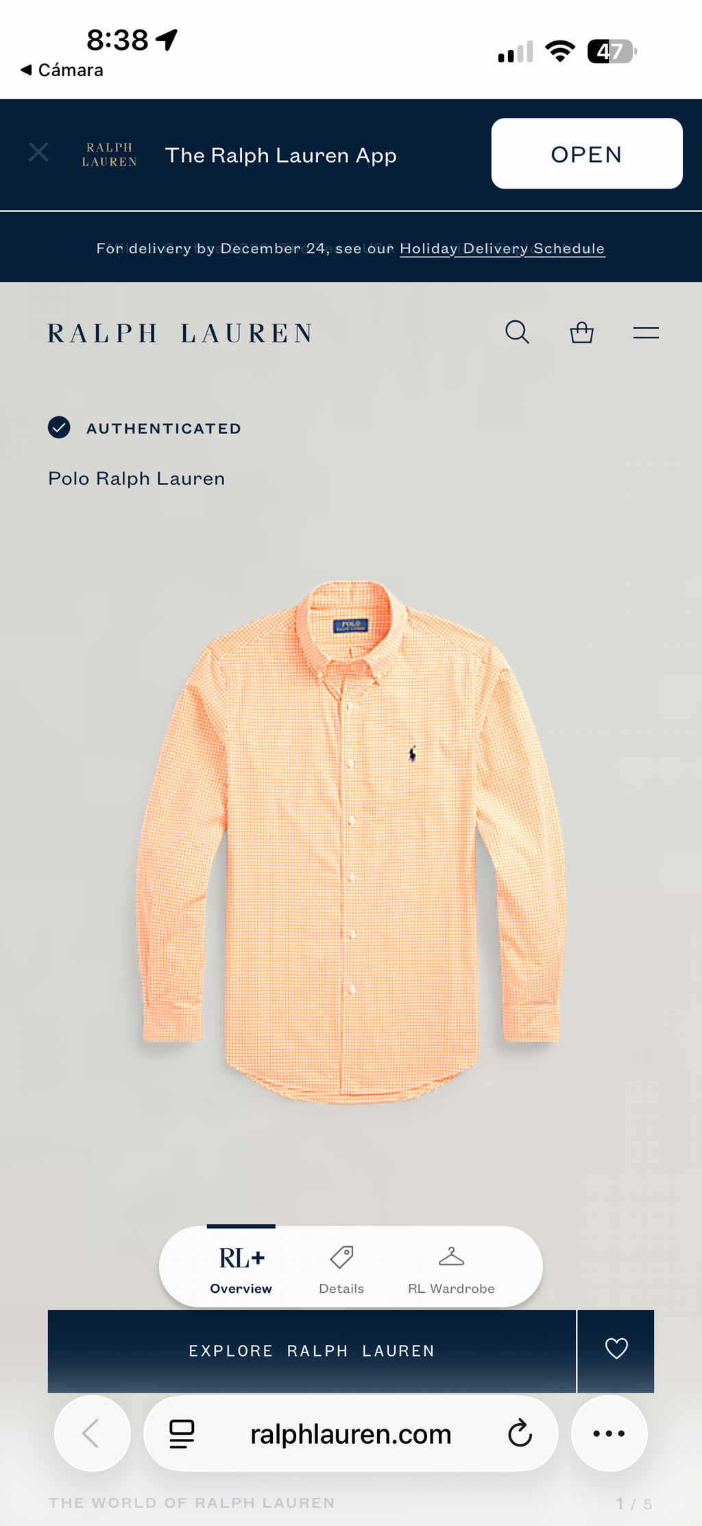 CAMISA RALPH LAUREN