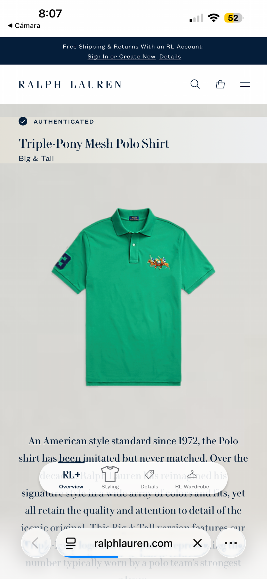 PLAYERA RALPH LAUREN