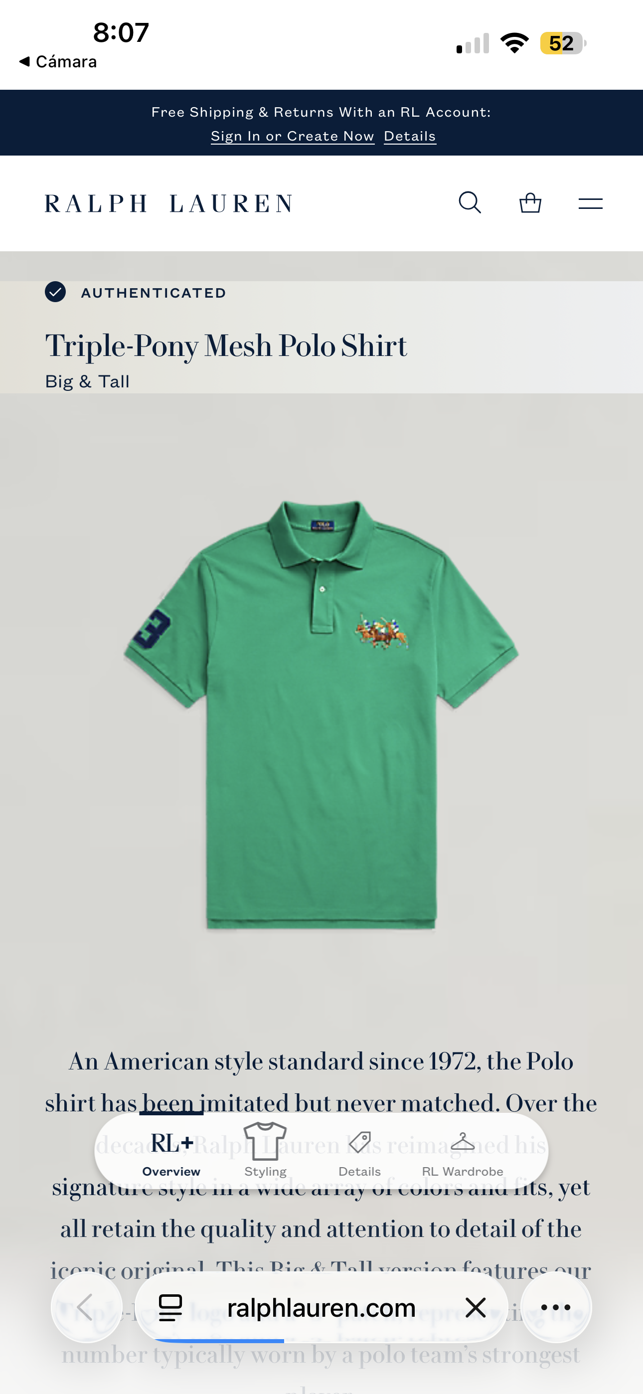 PLAYERA RALPH LAUREN
