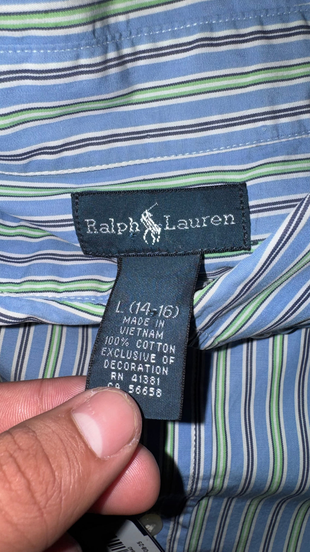 CAMISA NIÑO RALPH LAUREN