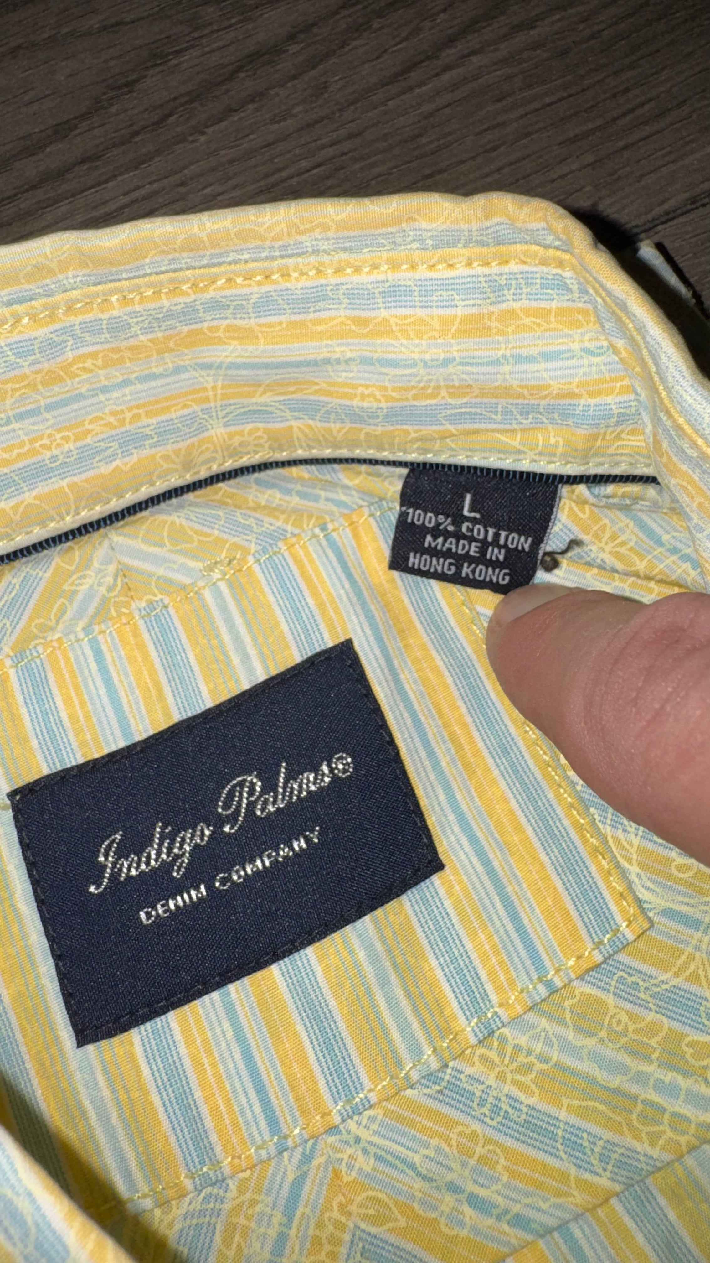 CAMISA INDIGO PALMS