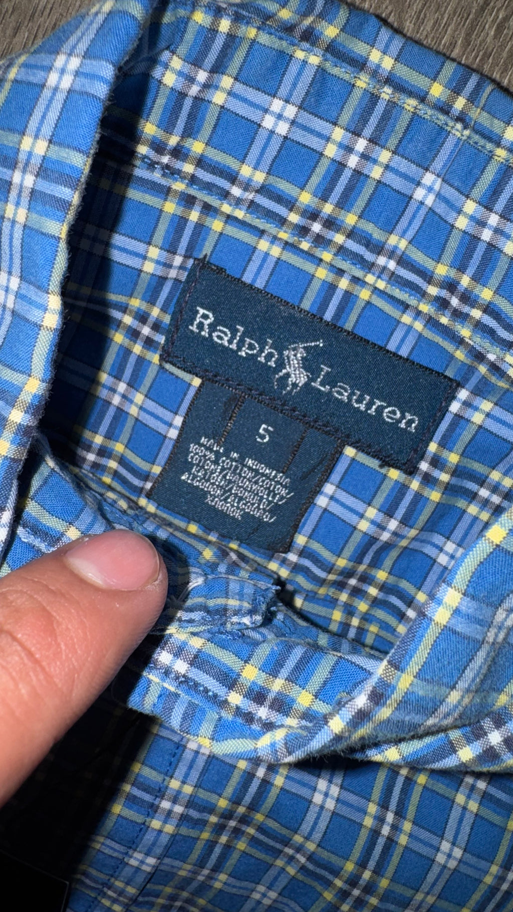 CAMISA NIÑO RALPH LAUREN