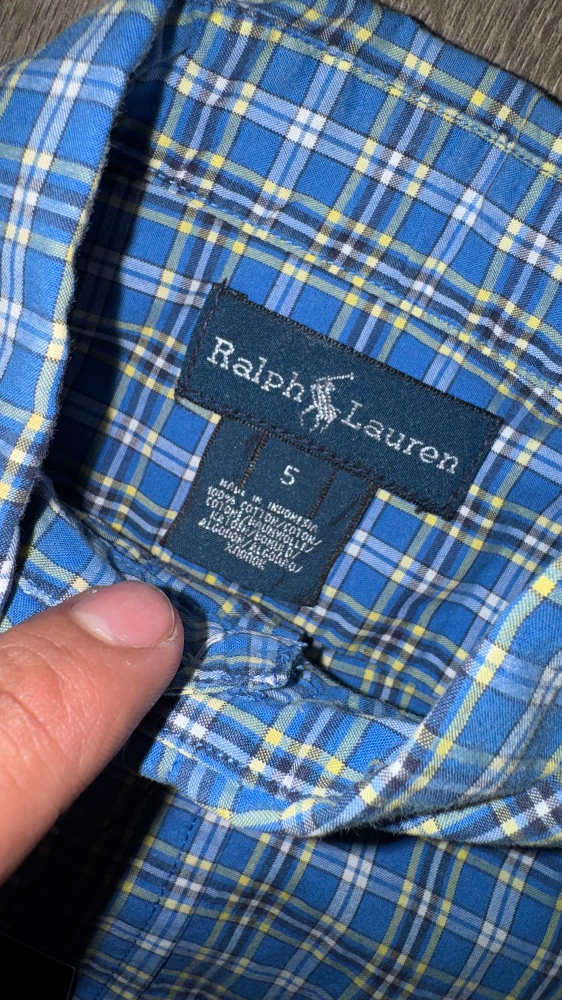CAMISA NIÑO RALPH LAUREN