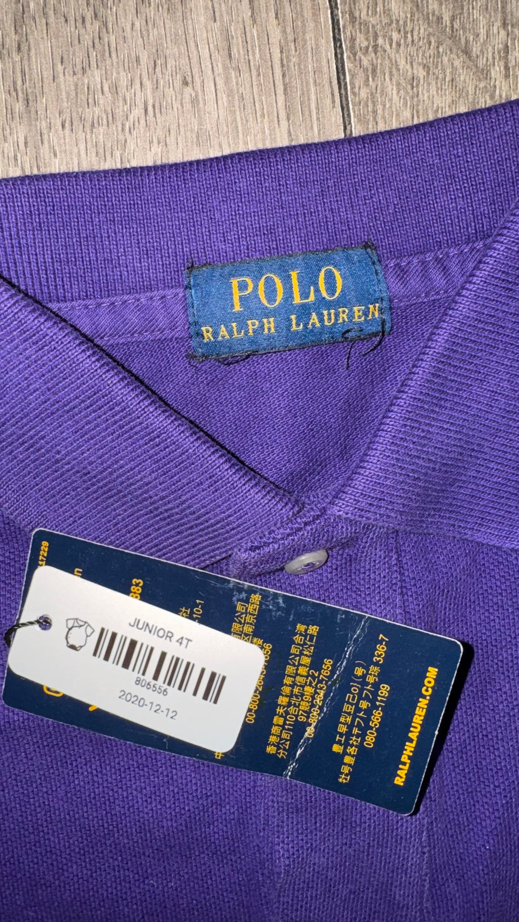PLAYERA NIÑO RALPH LAUREN