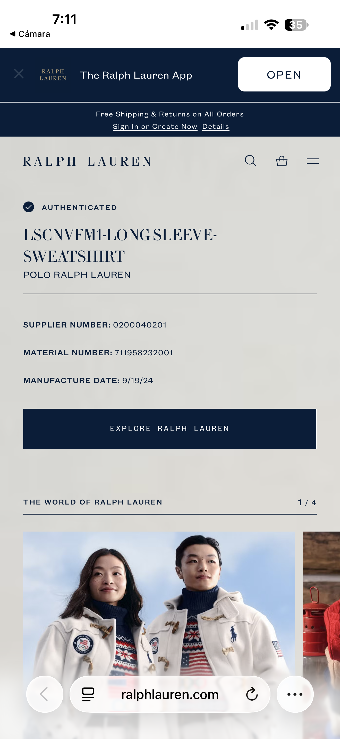 SUDADERA RALPH LAUREN