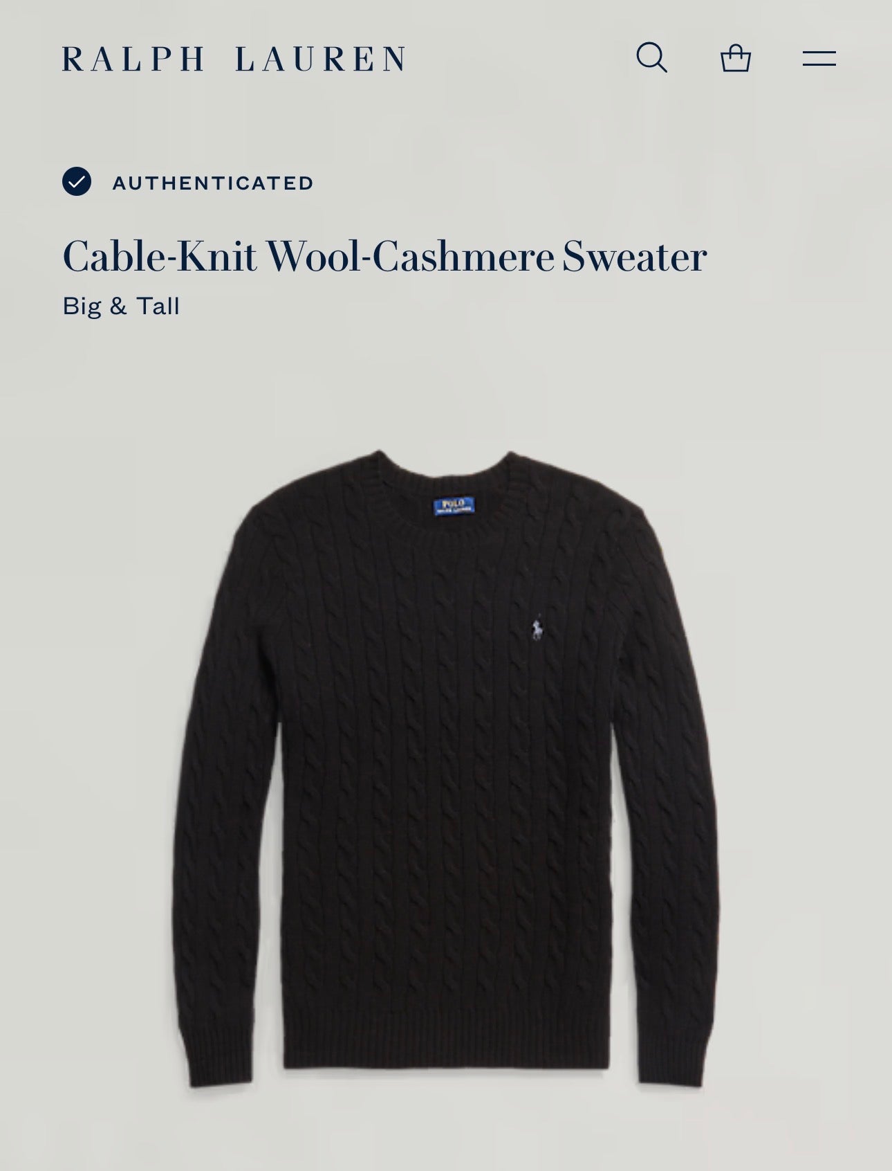 SUÉTER RALPH LAUREN