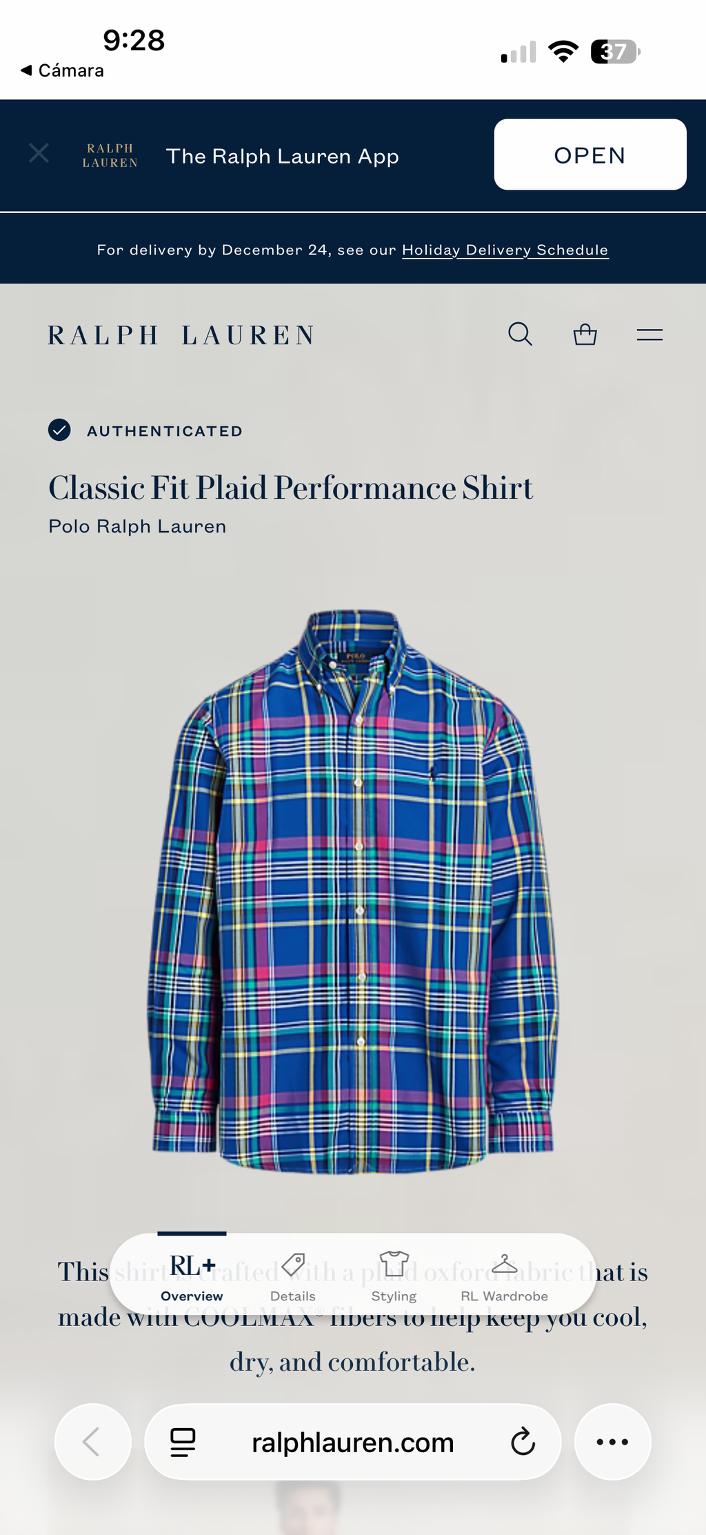 CAMISA RALPH LAUREN