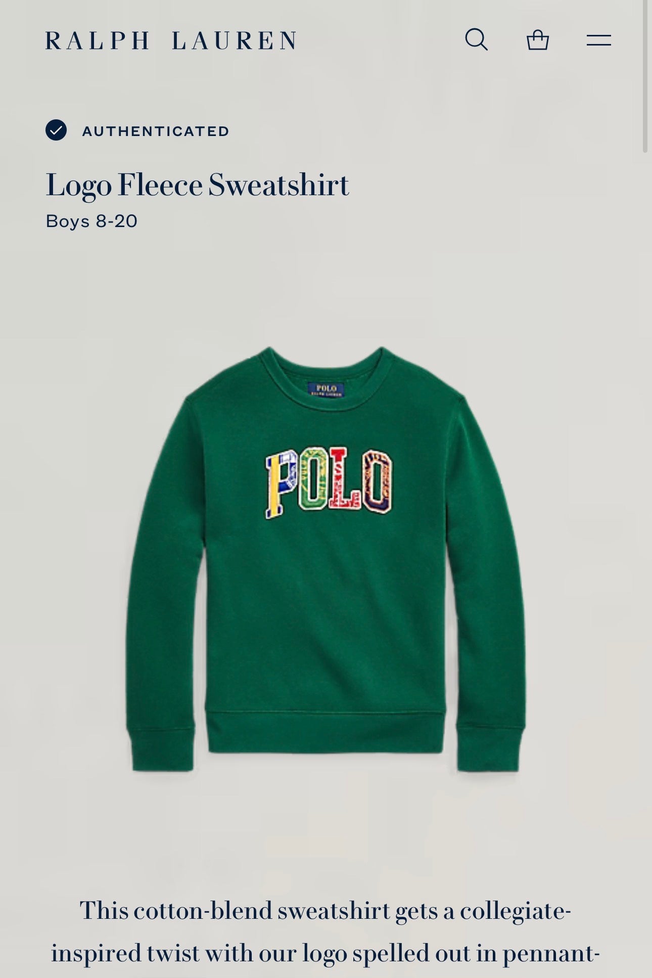 SUDADERA RALPH LAUREN