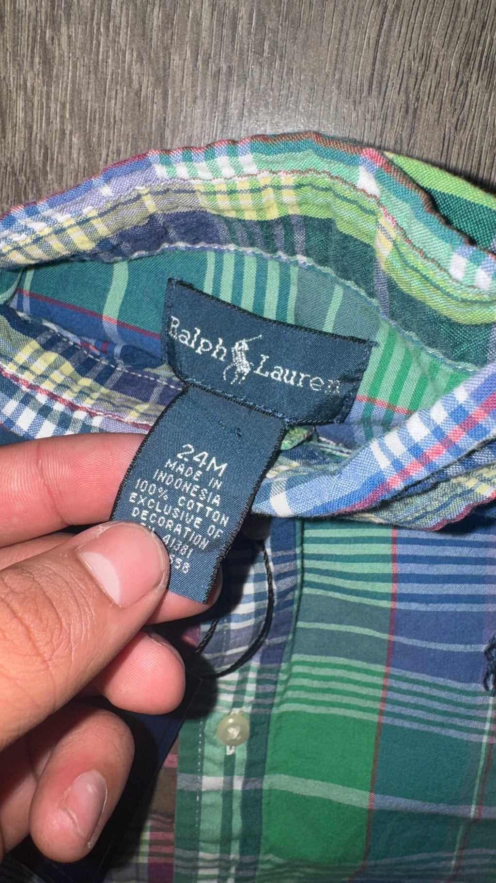 CAMISA NIÑO RALPH LAUREN