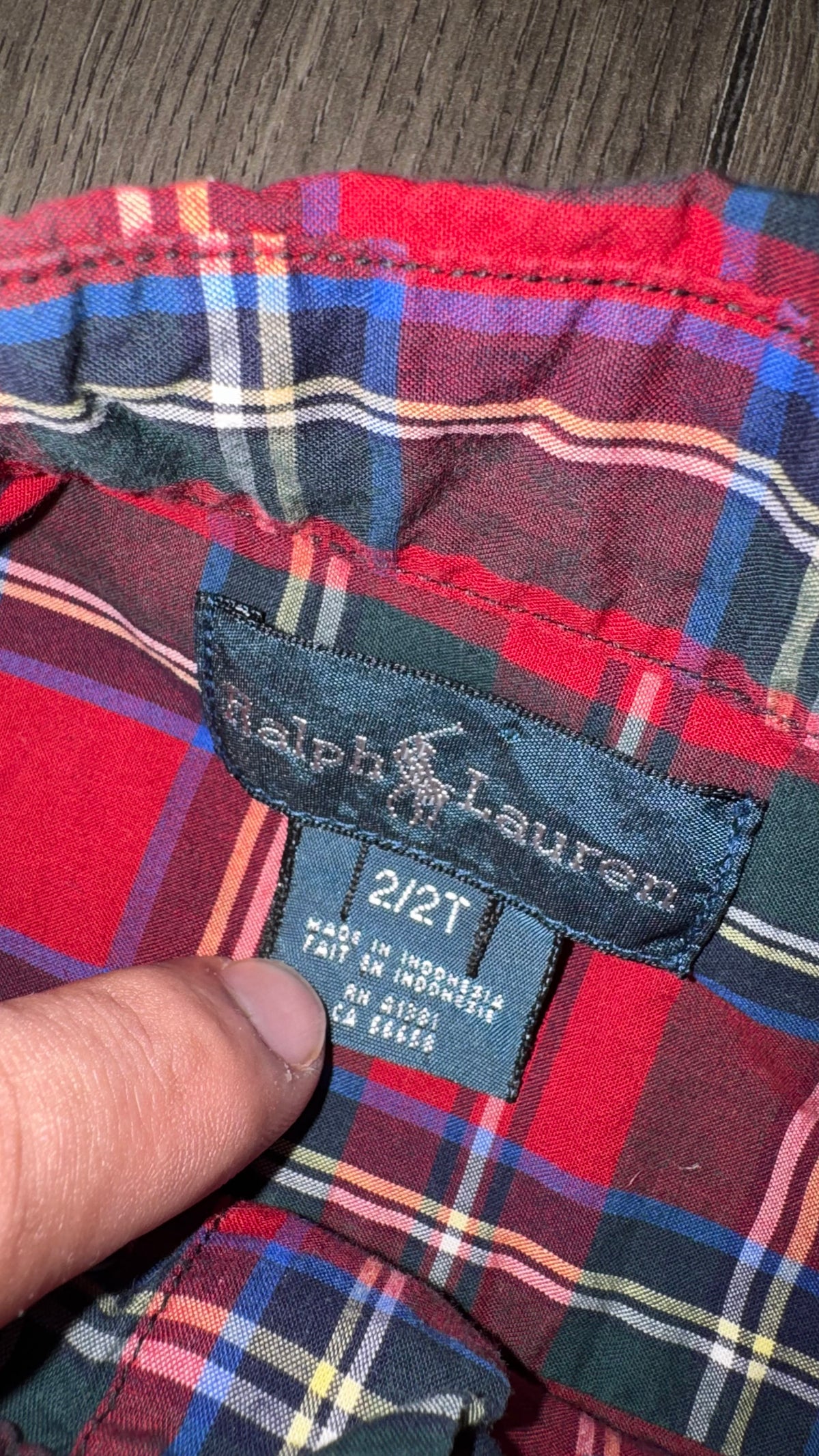 CAMISA NIÑO RALPH LAUREN