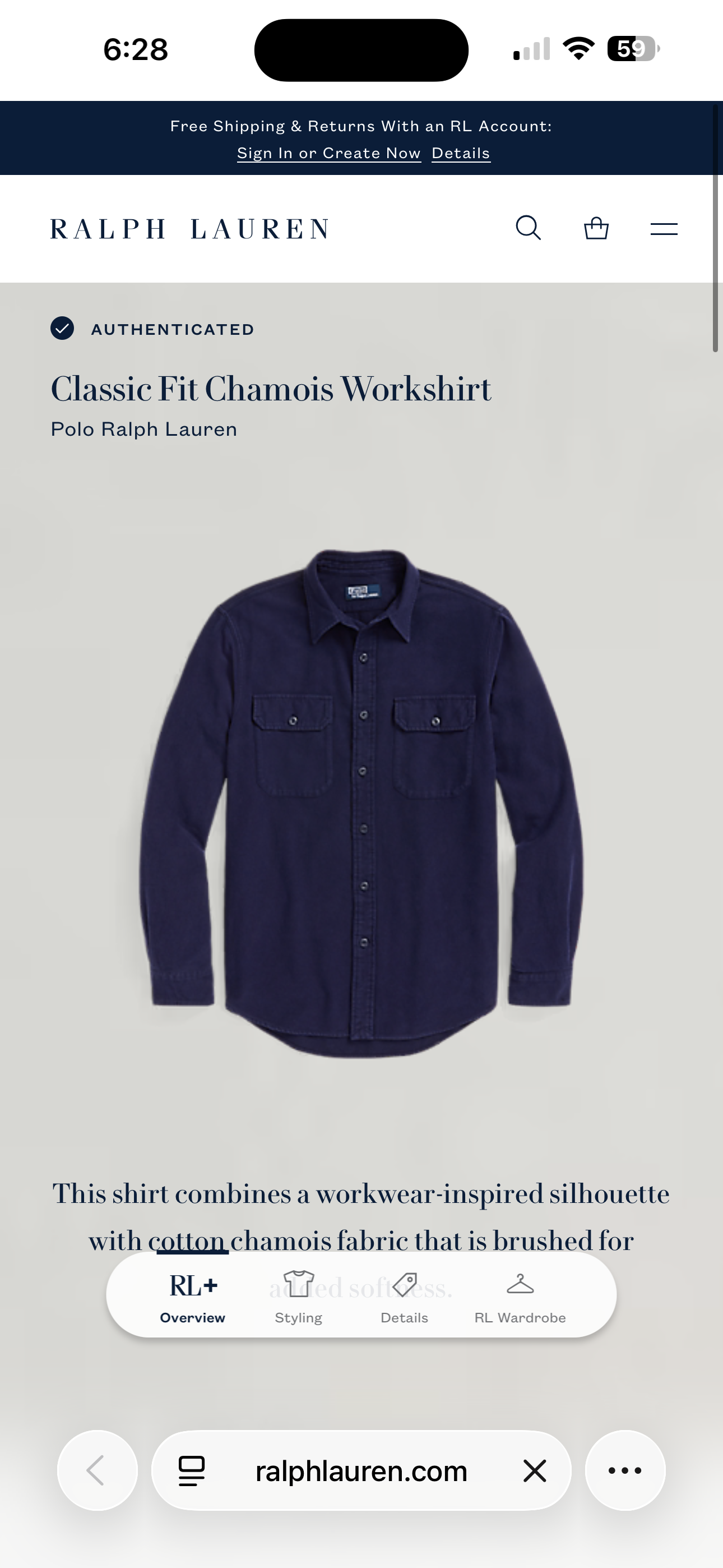 CAMISA RALPH LAUREN