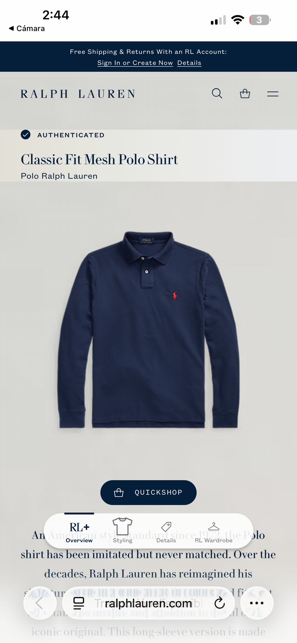 PLAYERA RALPH LAUREN
