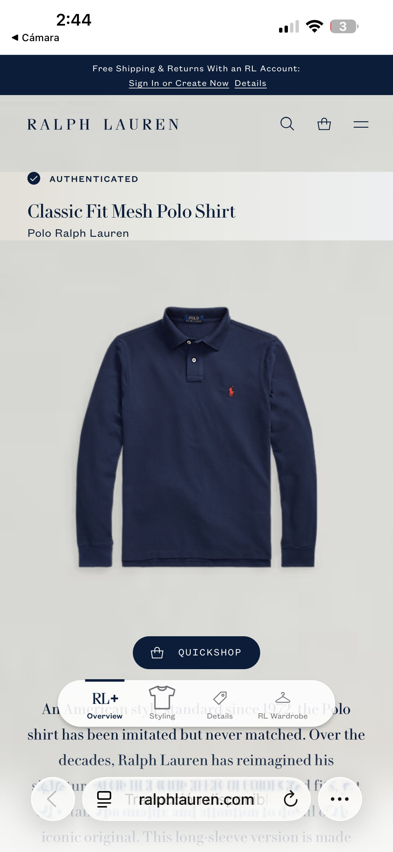 PLAYERA RALPH LAUREN