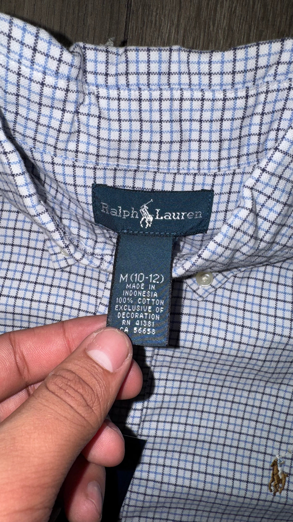 CAMISA NIÑO RALPH LAUREN