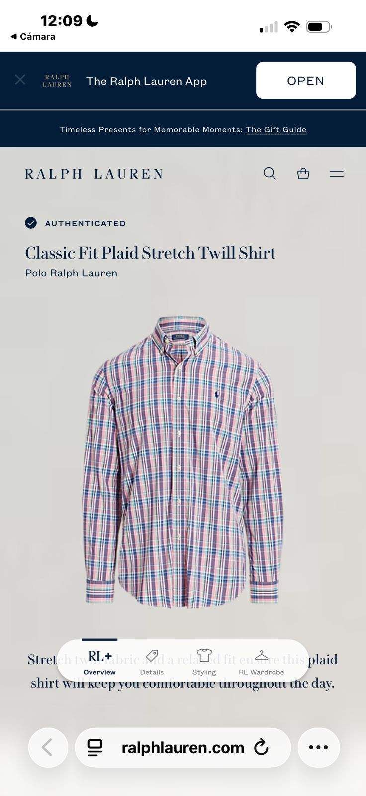 CAMISA RALPH LAUREN