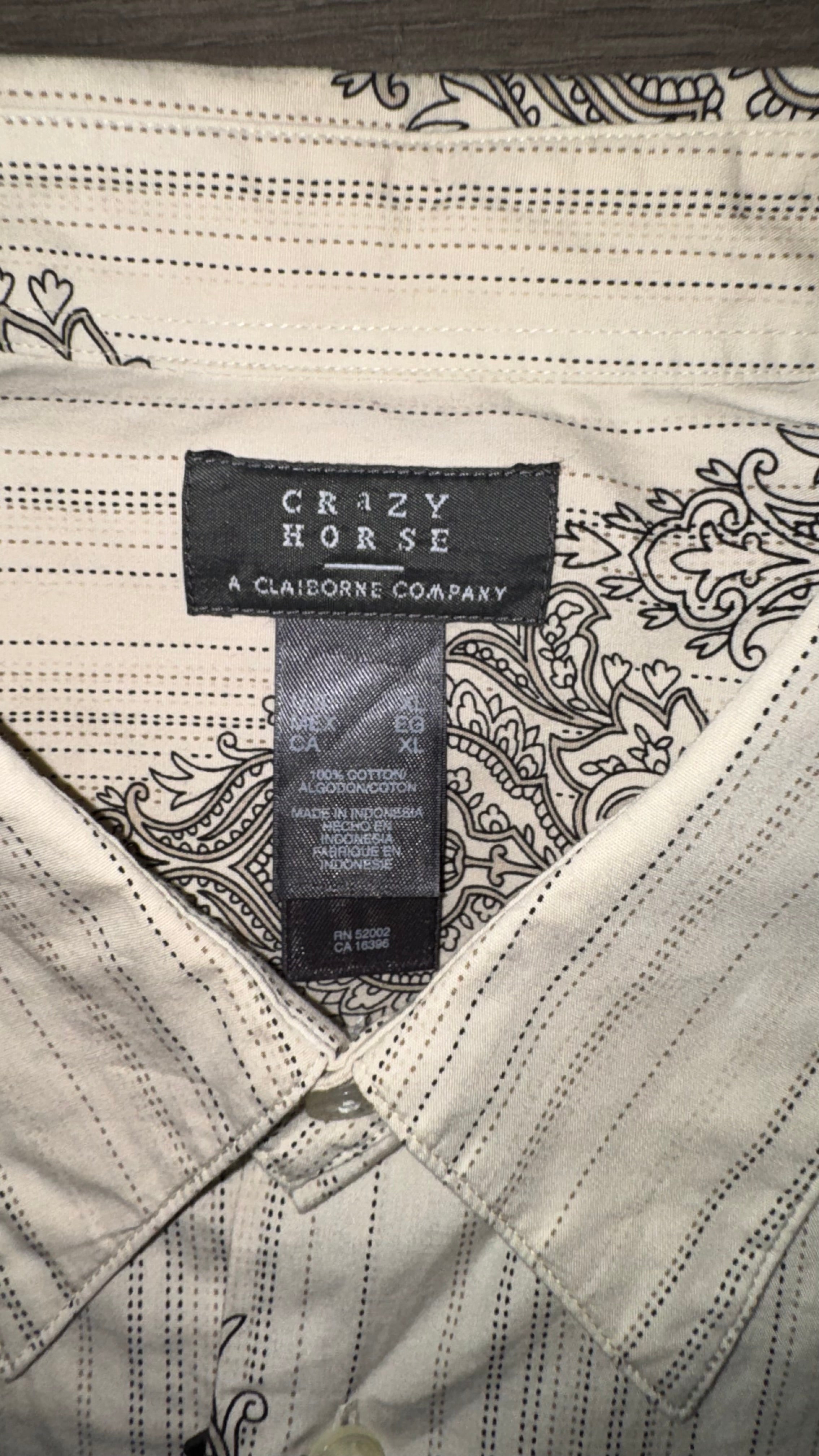CAMISA CRAZY HORSE