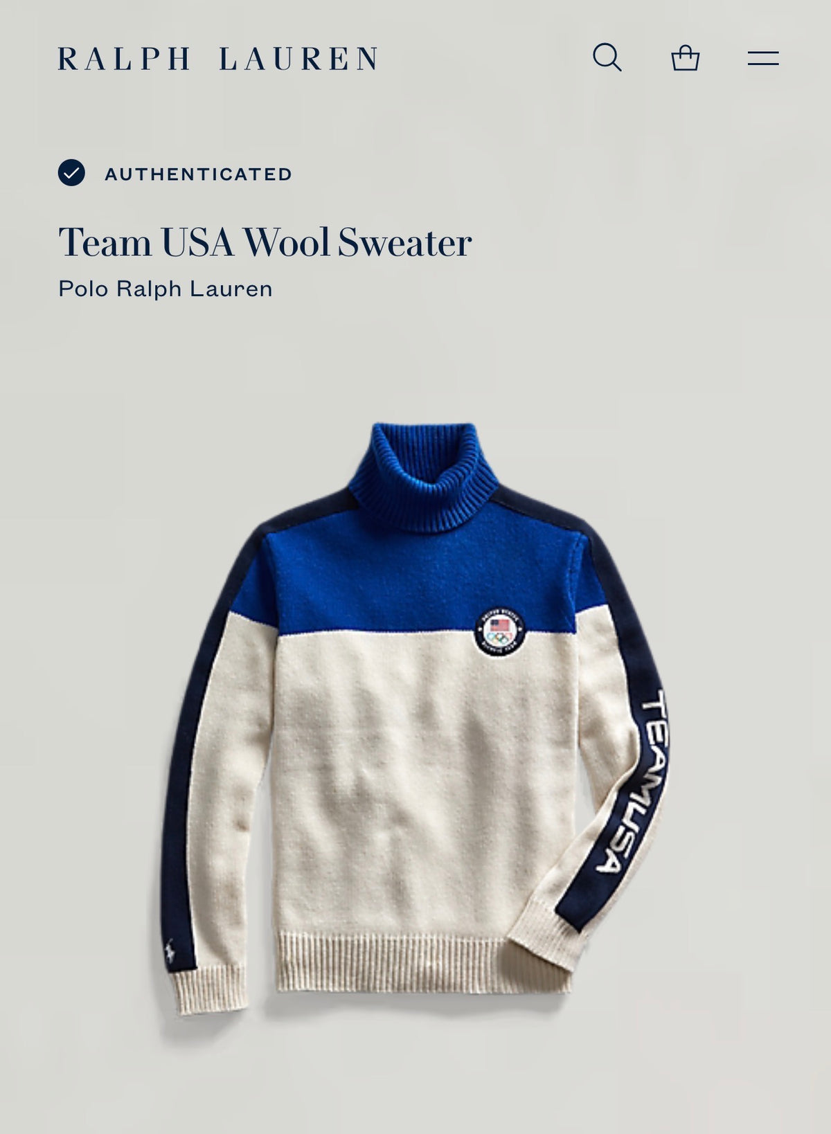 SUETER RALPH LAUREN