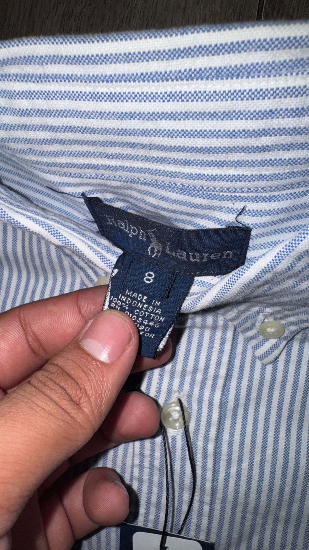 CAMISA NIÑO RALPH LAUREN