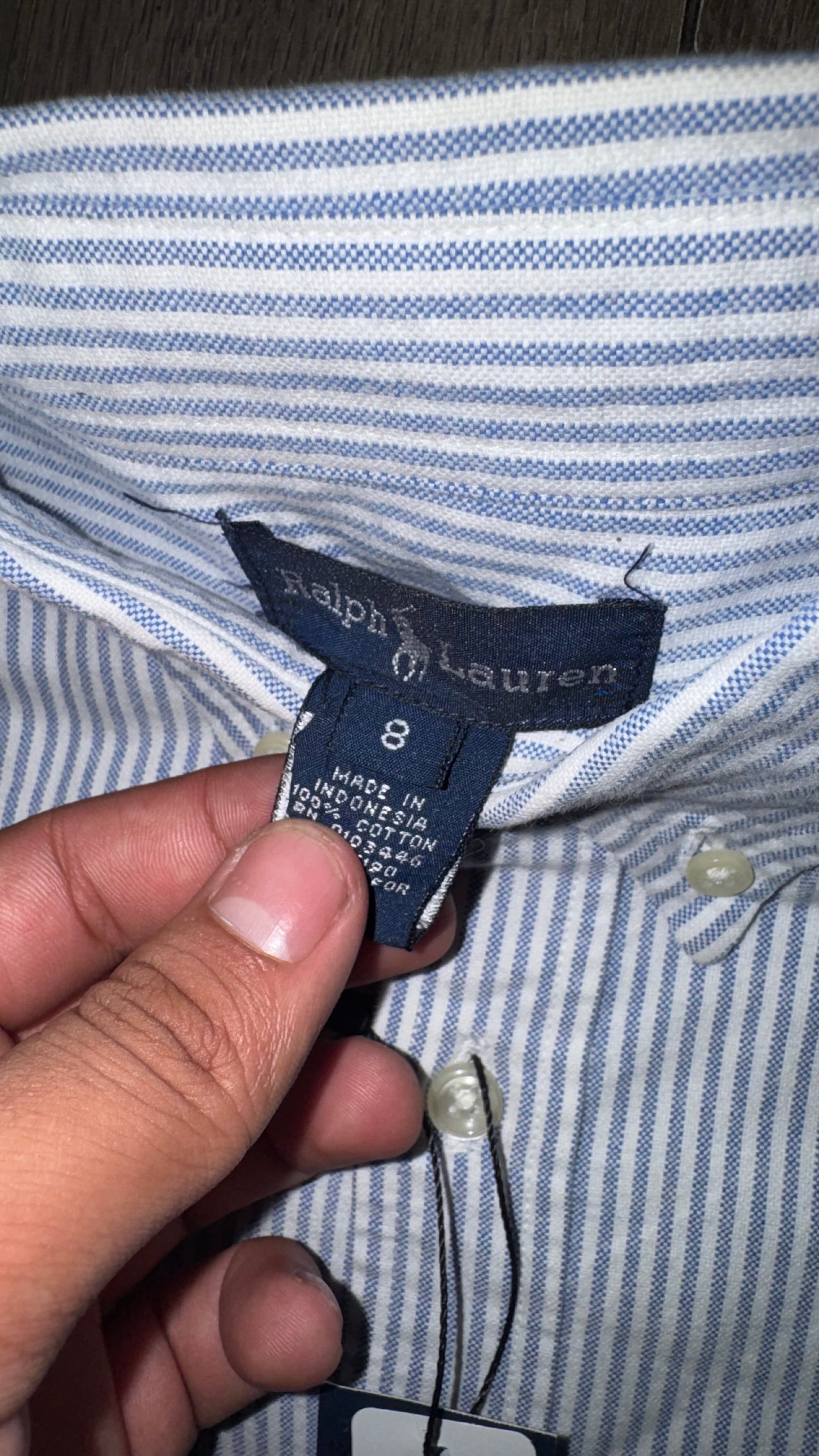 CAMISA NIÑO RALPH LAUREN